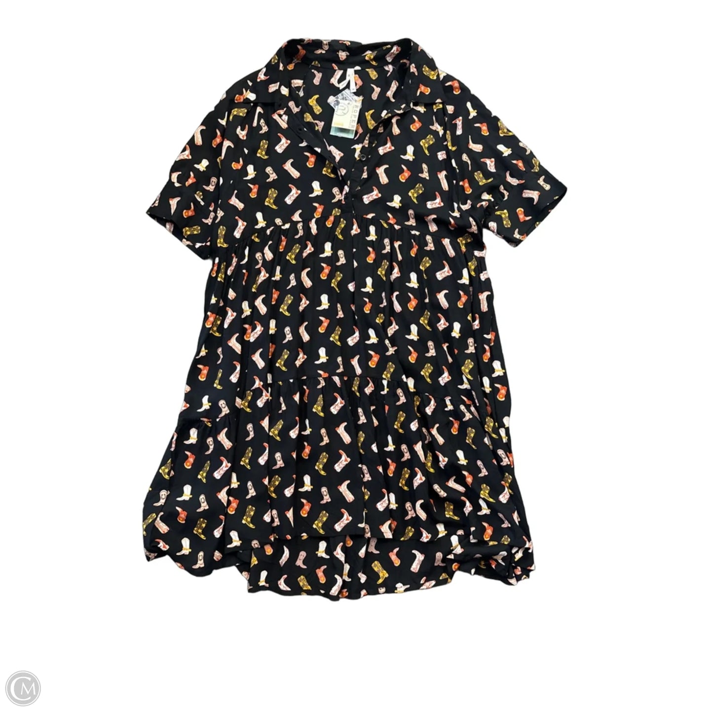 Dress Casual Midi By Roper In Black, Size: Xl