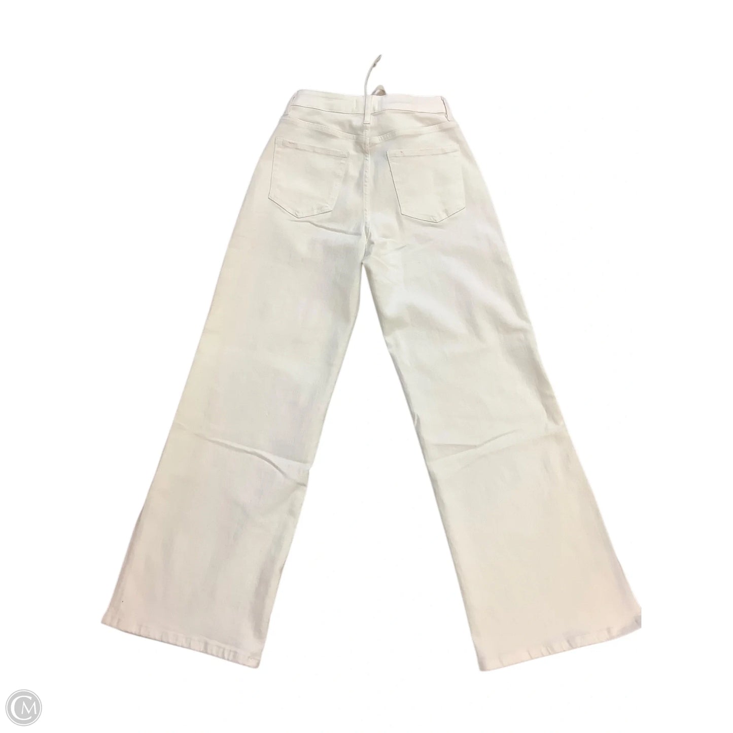 Jeans Wide Leg By Anniewear In Cream Denim, Size: S