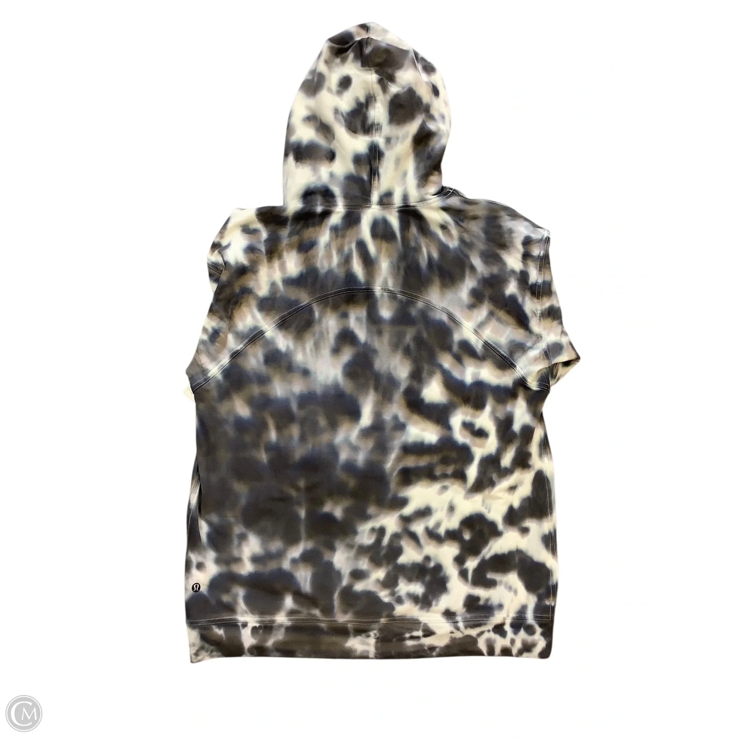 Athletic Sweatshirt Hoodie By Lululemon In Tie Dye Print, Size: 12