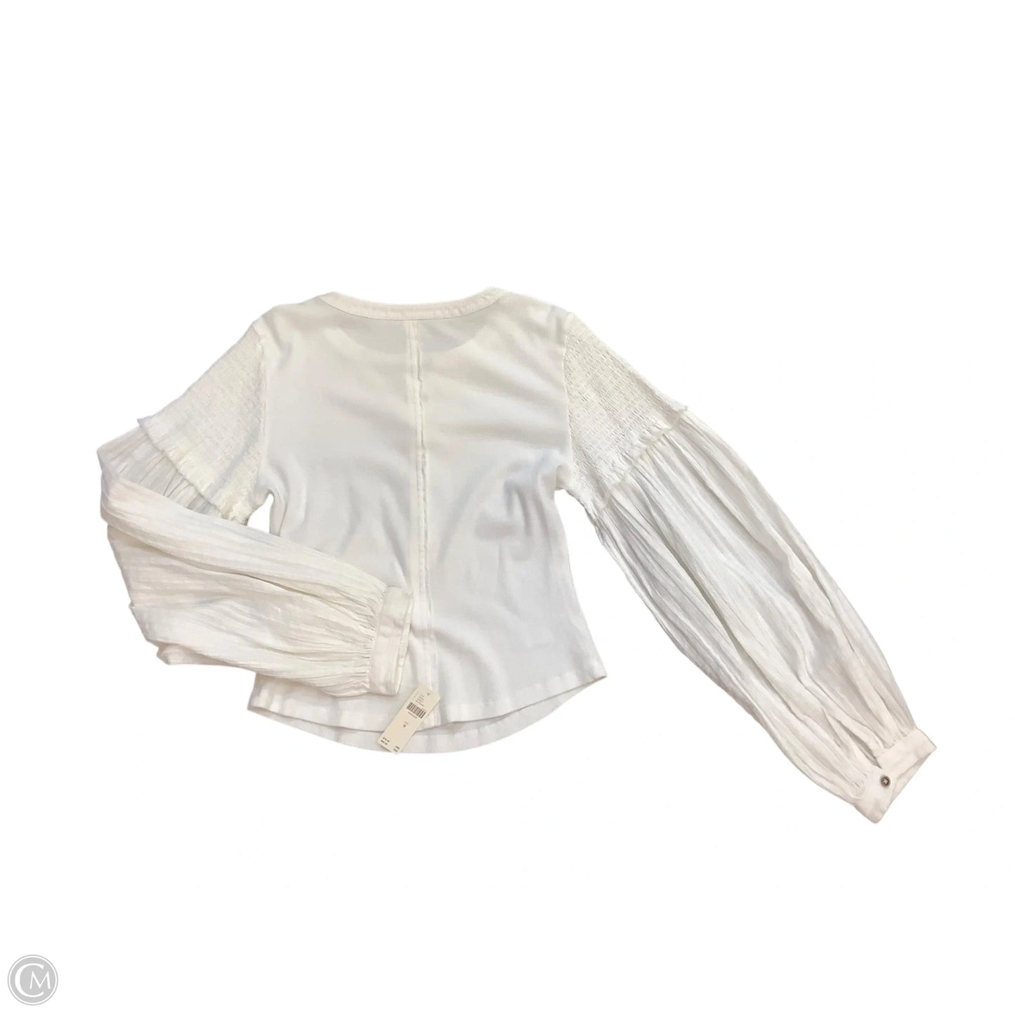 Top Long Sleeve By Pilcro In White, Size: M