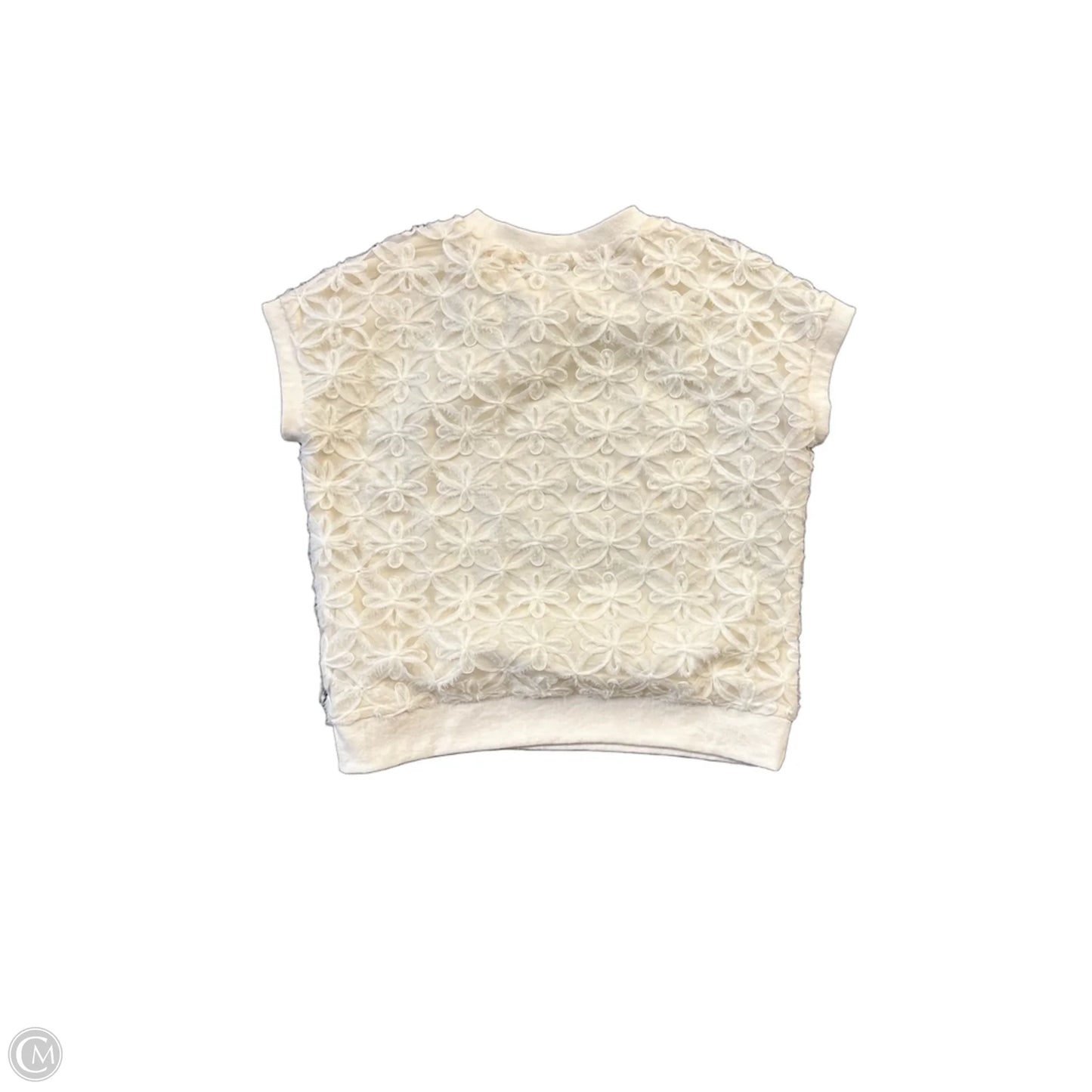Top Short Sleeve By First Love In Cream, Size: M