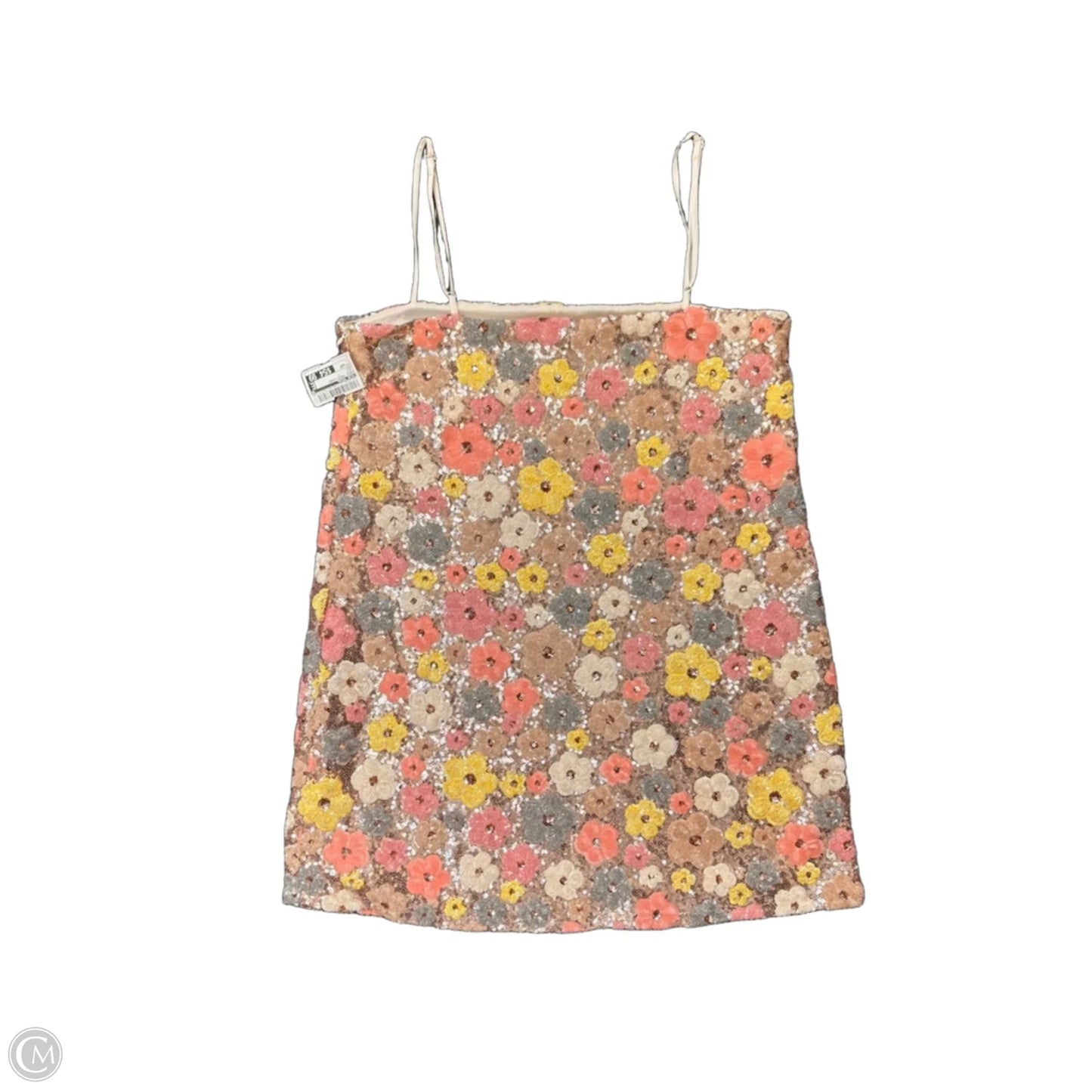 Dress Party Short By Blue Tassel In Gold, Size: Xsp