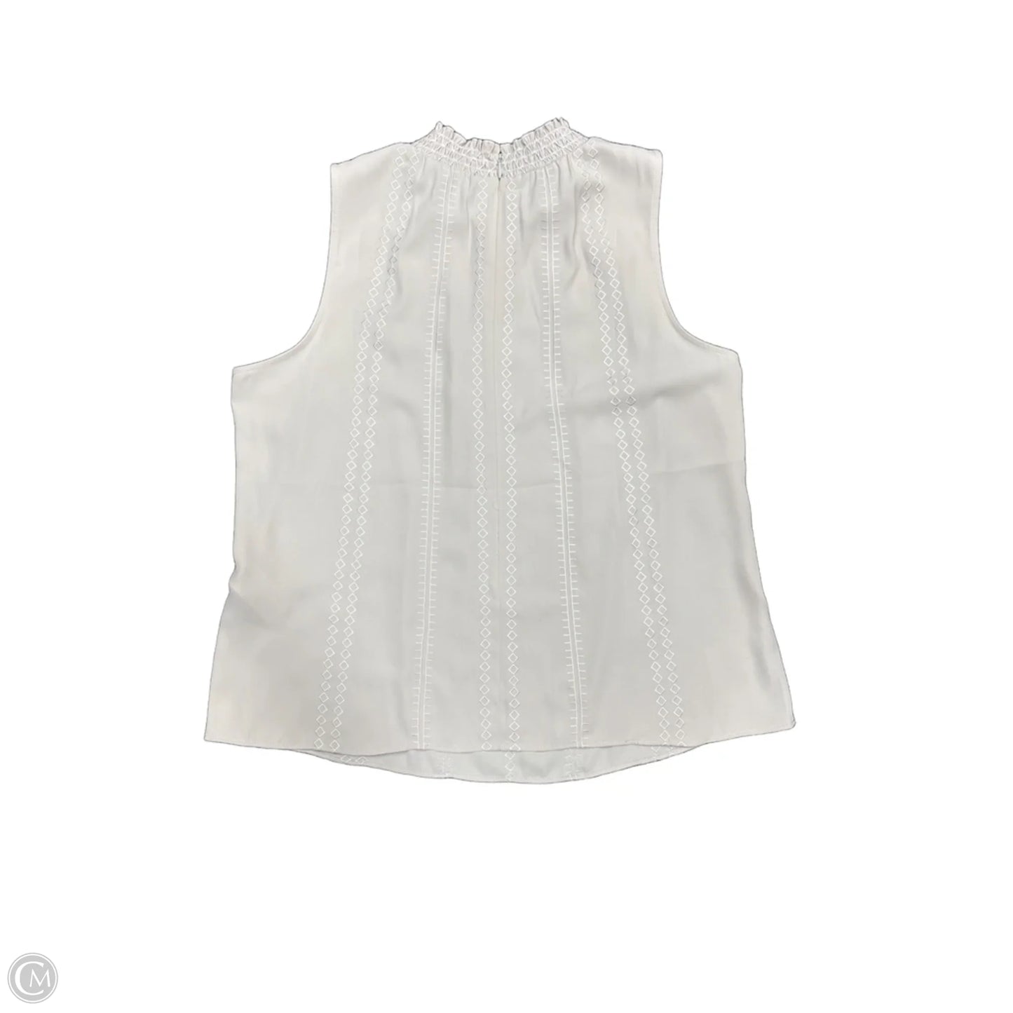 Blouse Sleeveless By White House Black Market In Cream, Size: 12