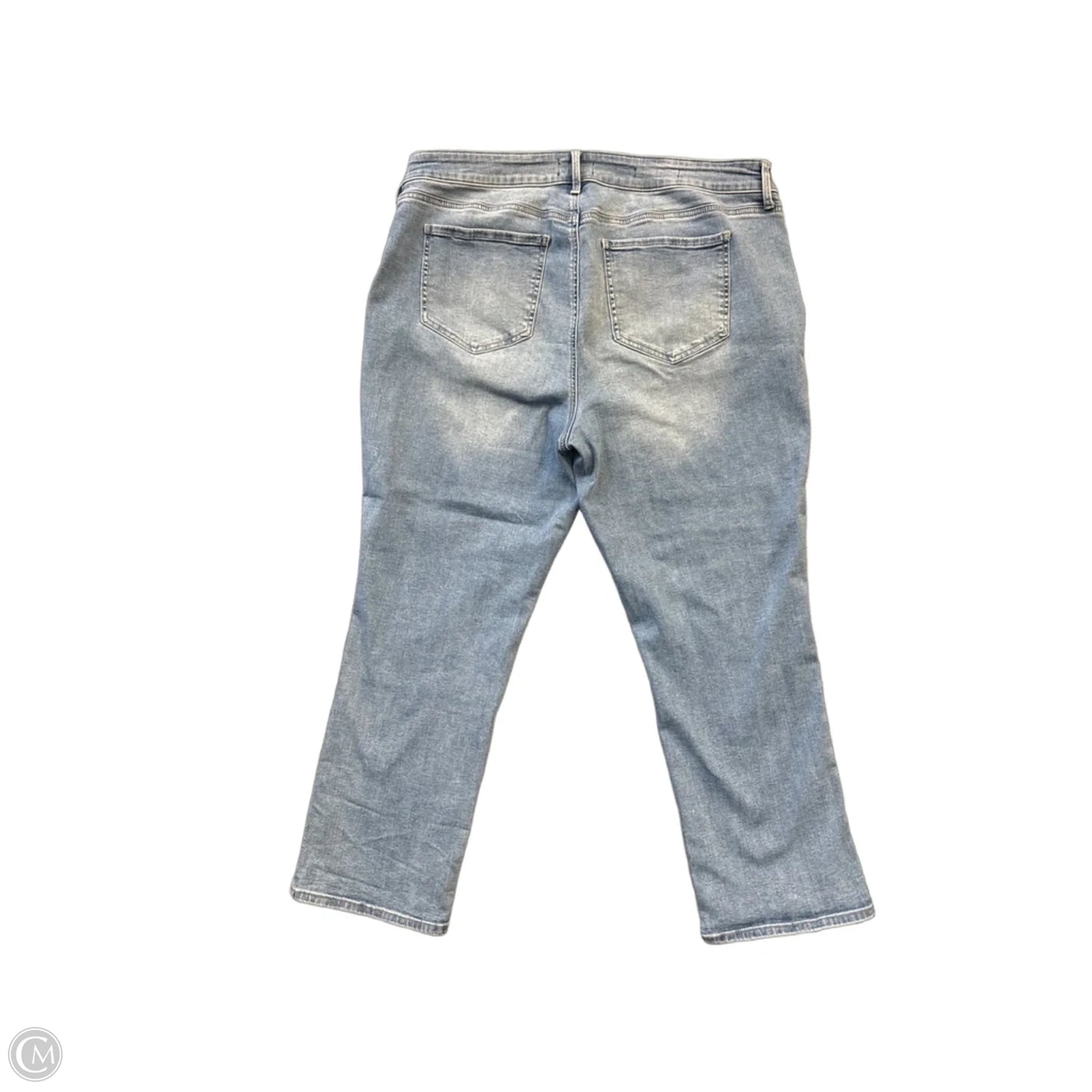 Jeans Straight By Not Your Daughters Jeans In Blue Denim, Size: 16