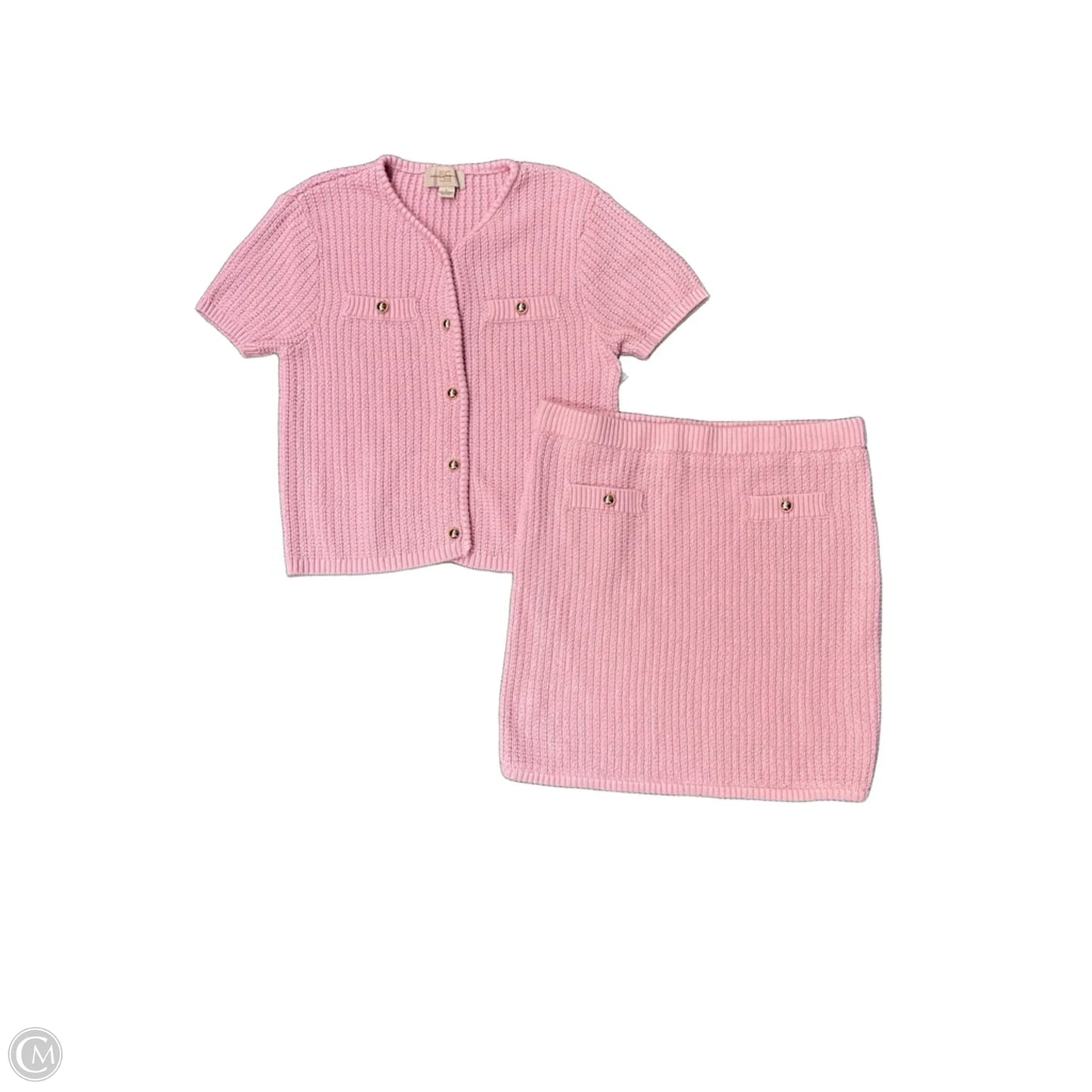 Skirt Set 2pc By French Connection In Pink, Size: L