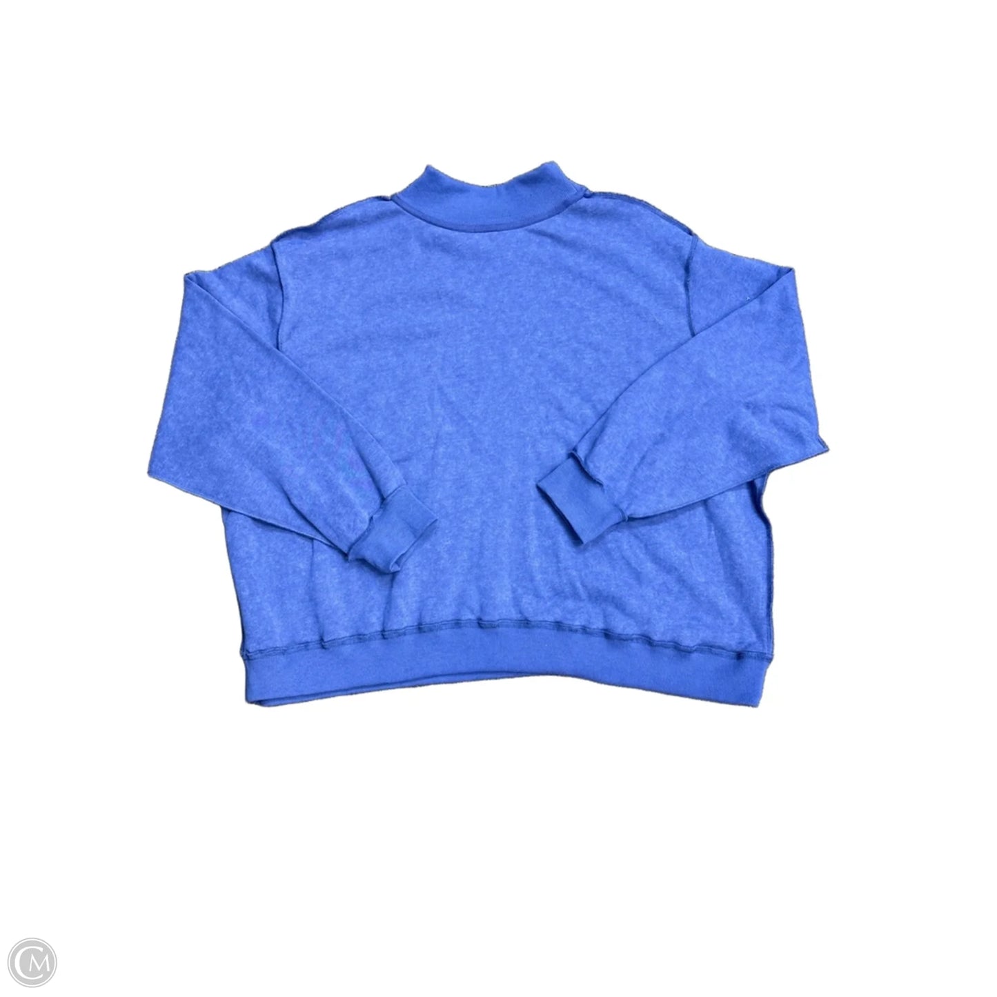 Sweatshirt Collar By Bucketlist In Blue, Size: Xl