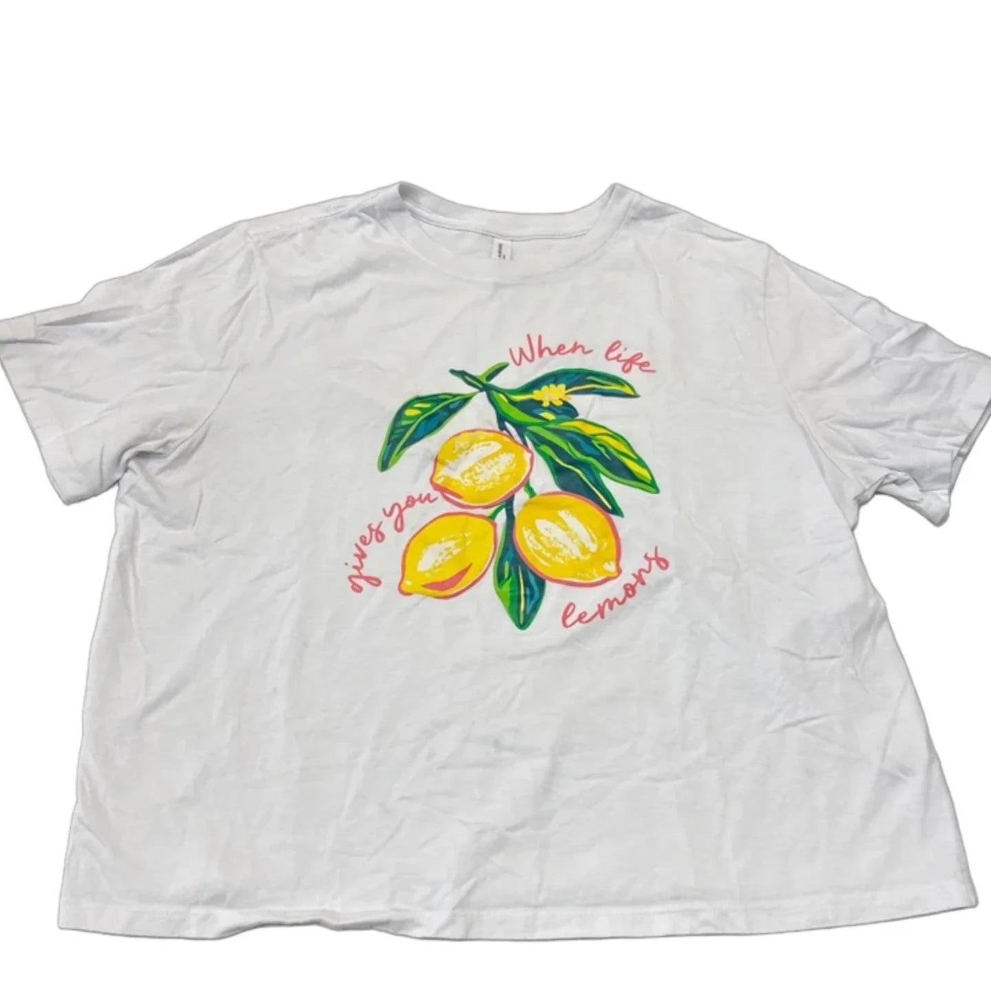 Top Short Sleeve Basic By Bella + Canvas In White, Size: 2x