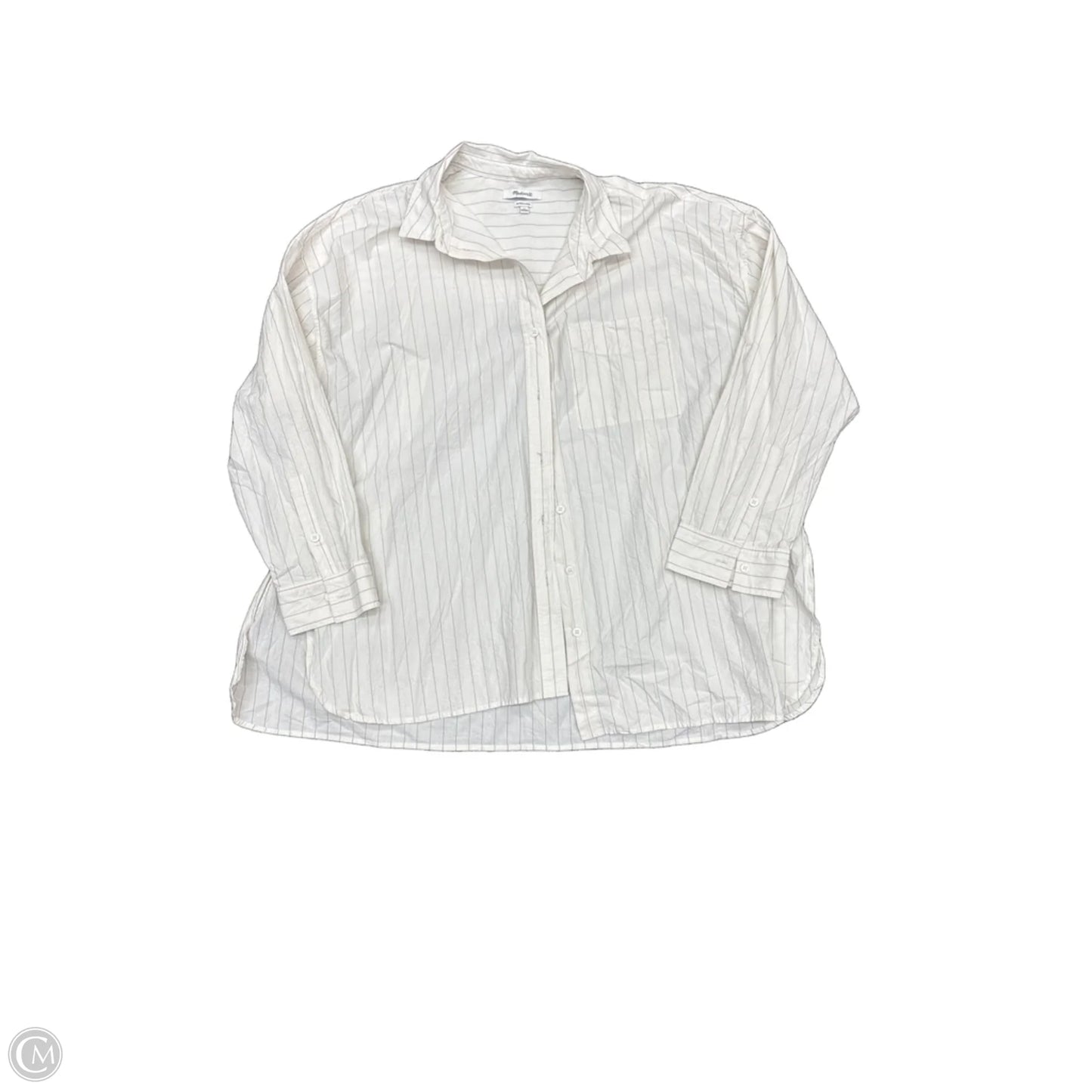 Top Long Sleeve By Madewell In Cream, Size: Xl