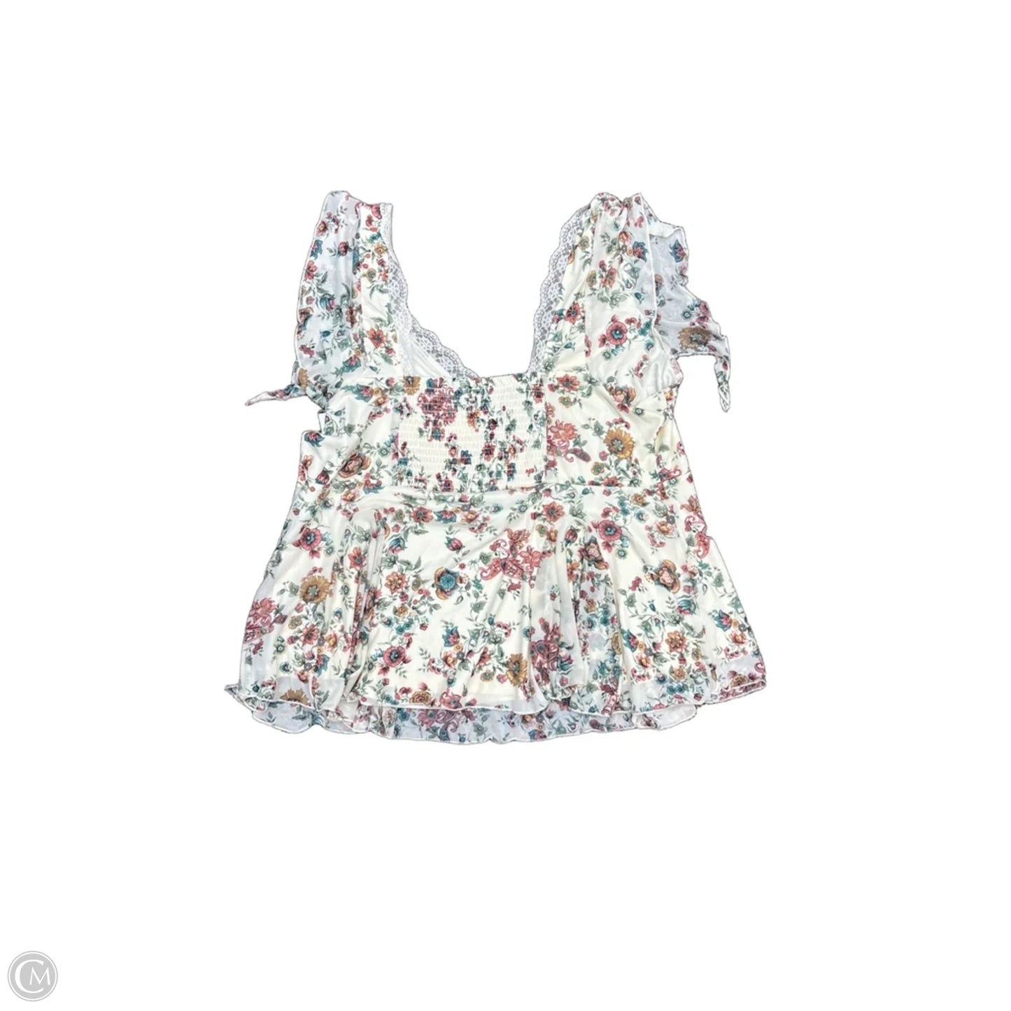 Top Sleeveless By Torrid In Cream, Size: L