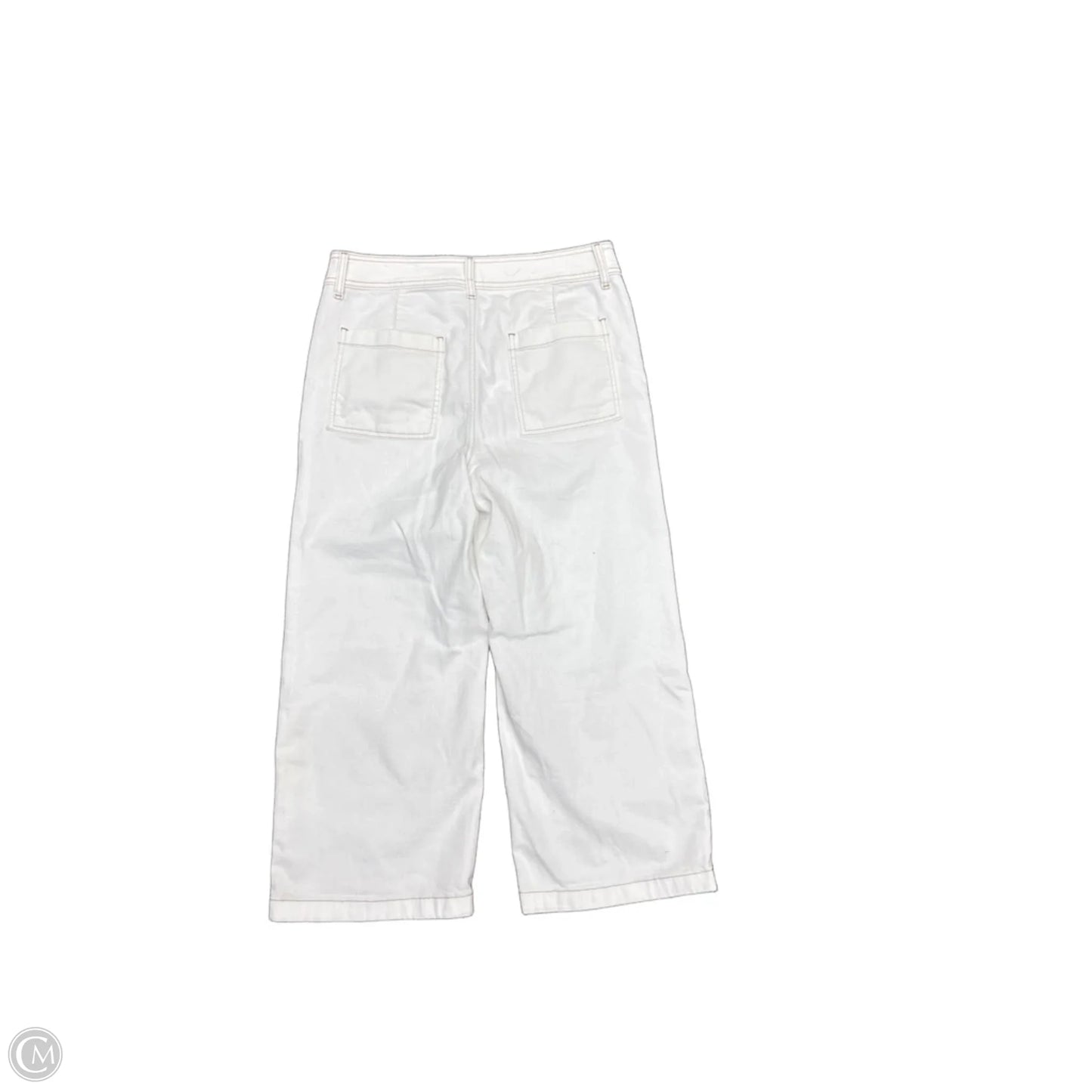 Jeans Straight By Chicos In White Denim, Size: 10