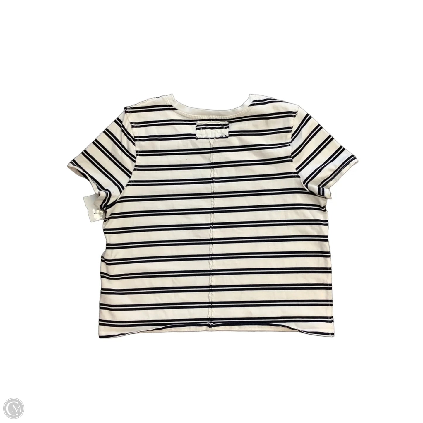 Top Short Sleeve By We The Free In Striped Pattern, Size: L
