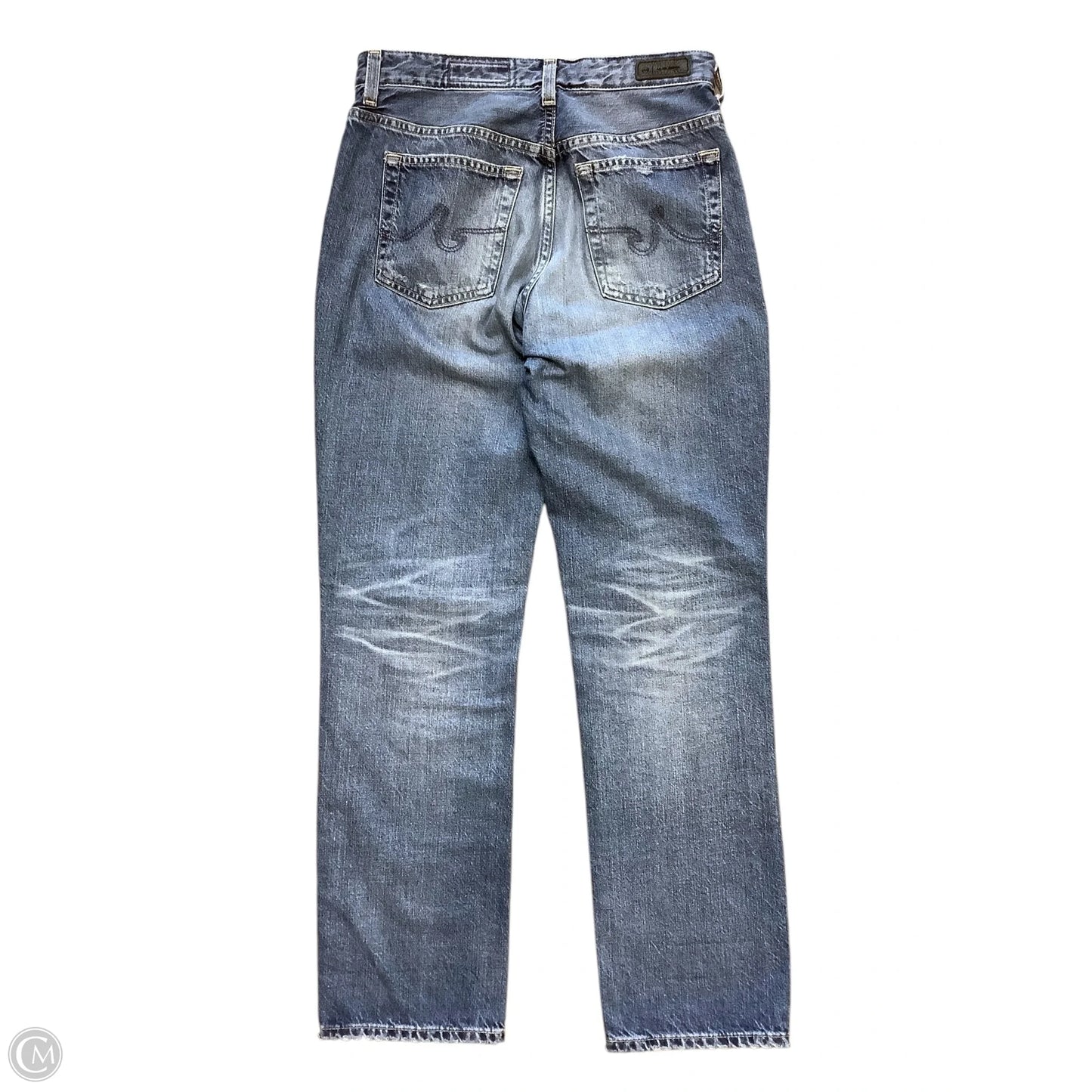 Jeans Straight By Ag Jeans In Blue Denim, Size: 4(27)