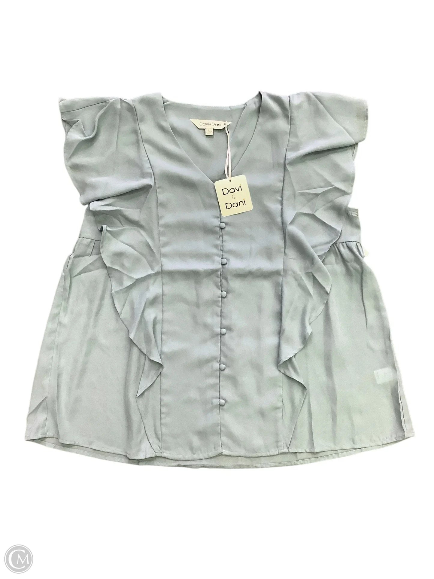 Blouse Sleeveless By Davi & Dani In Green, Size: L