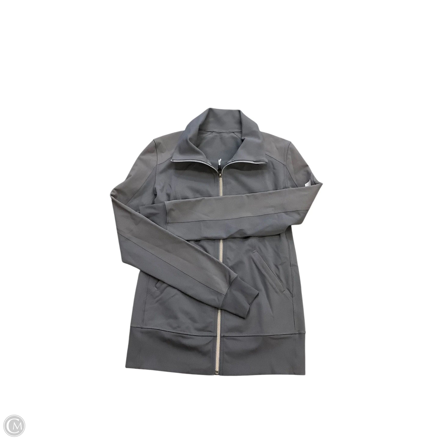 Athletic Jacket By Lululemon In Grey, Size: 10