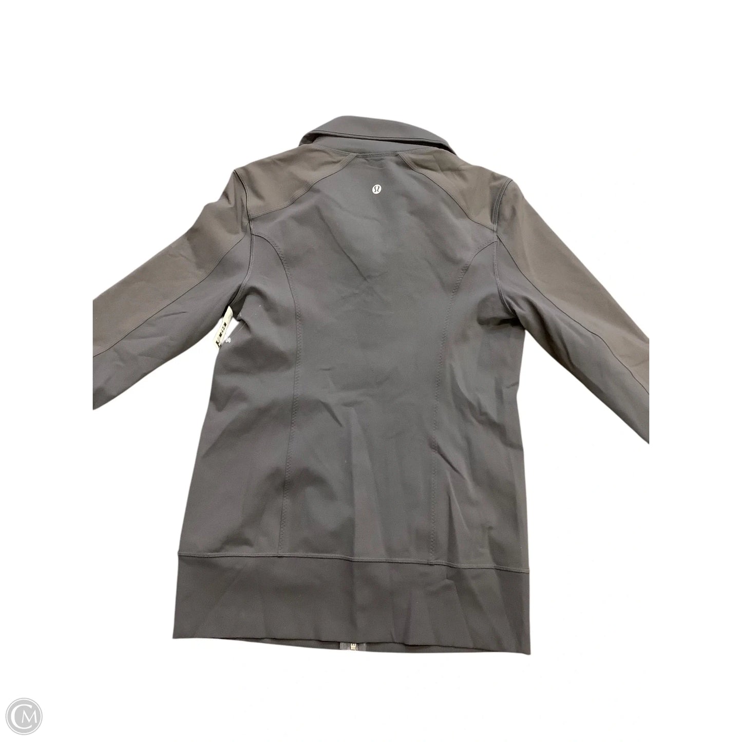 Athletic Jacket By Lululemon In Grey, Size: 10