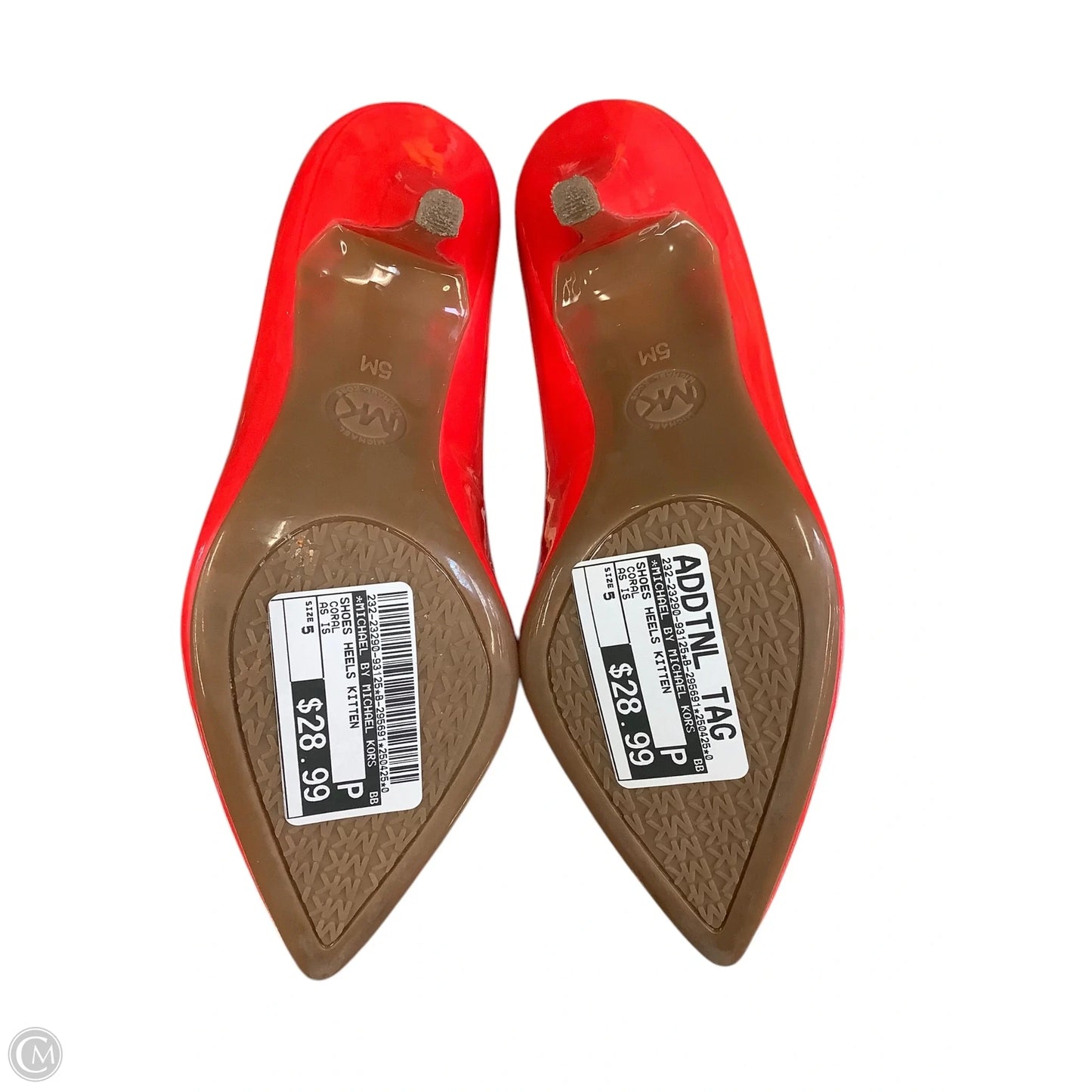 Shoes Heels Kitten By Michael By Michael Kors In Coral, Size: 5