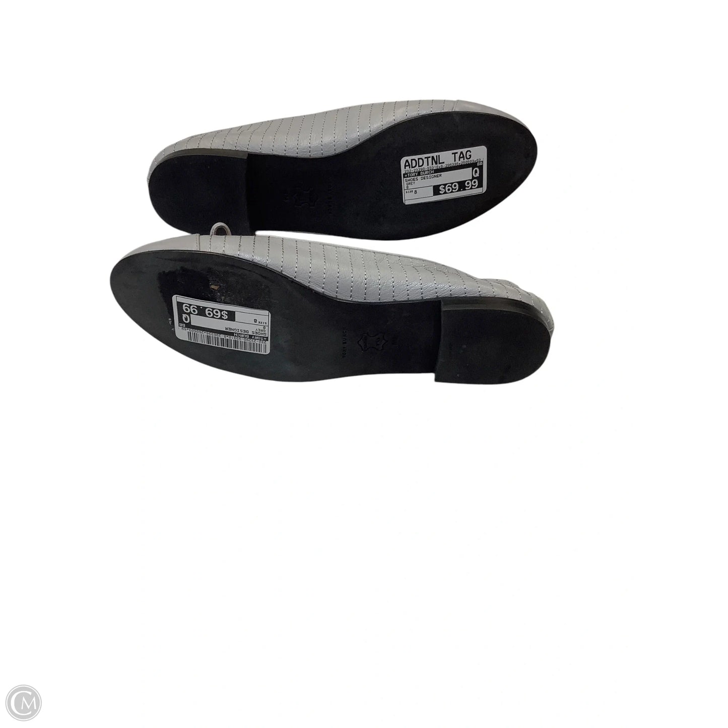 Shoes Designer By Tory Burch In Grey, Size: 8