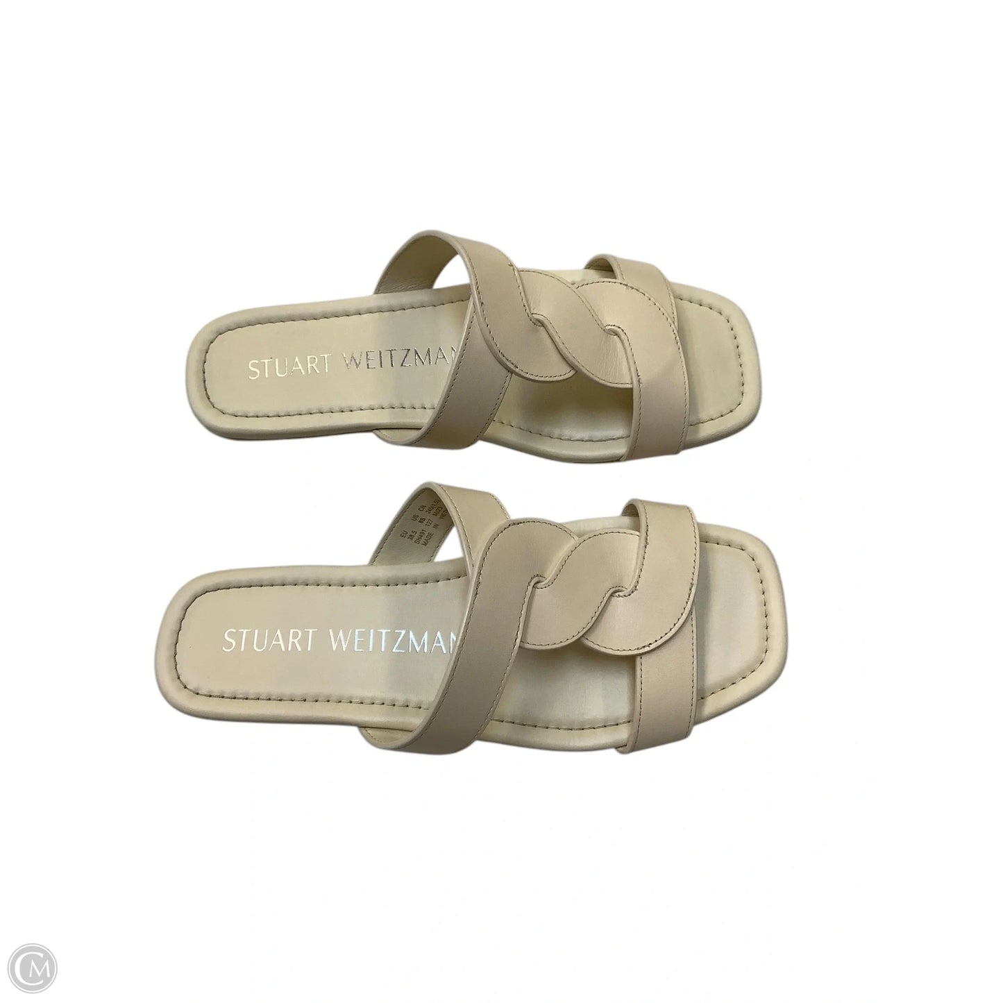 Sandals Designer By Stuart Weitzman In Cream, Size: 8