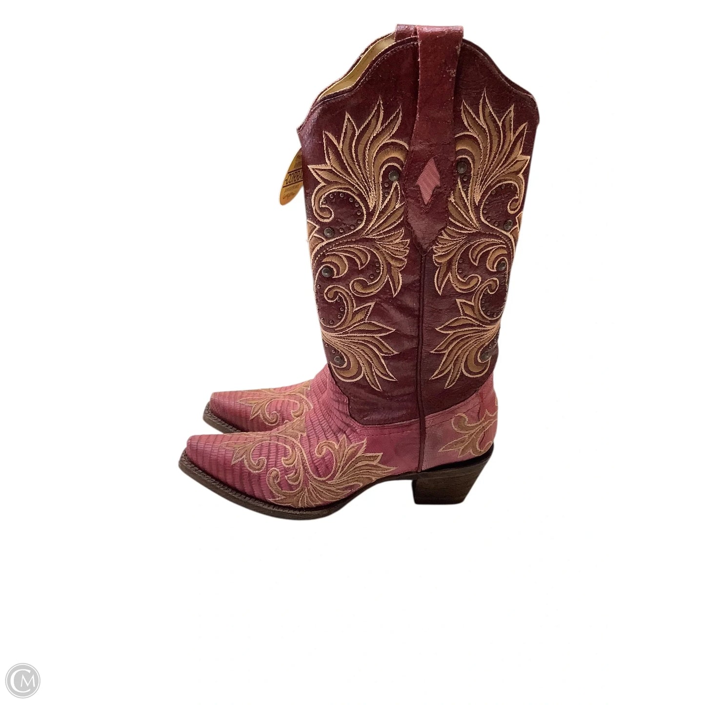 Boots Western By Corral In Pink & Red, Size: 7.5