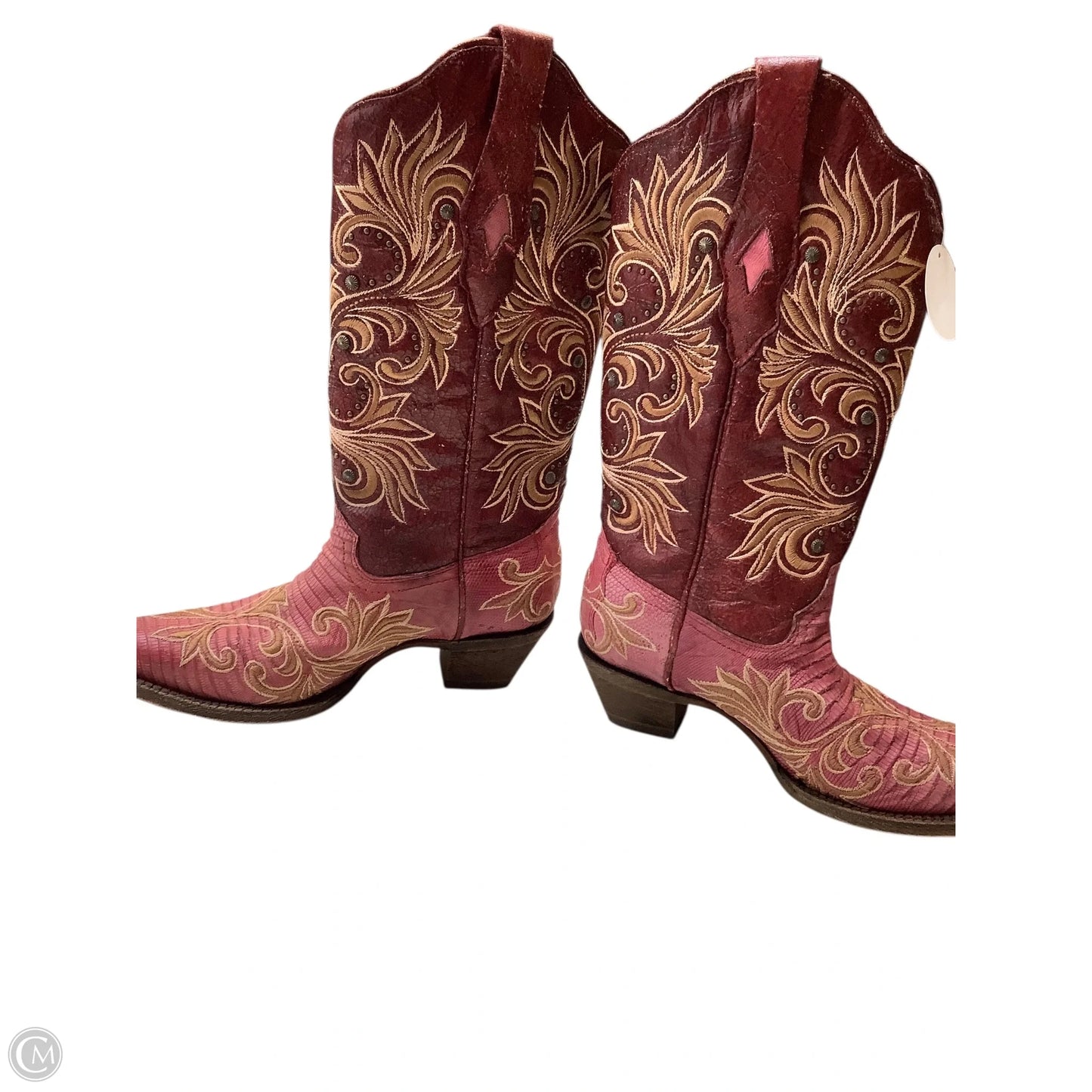 Boots Western By Corral In Pink & Red, Size: 7.5
