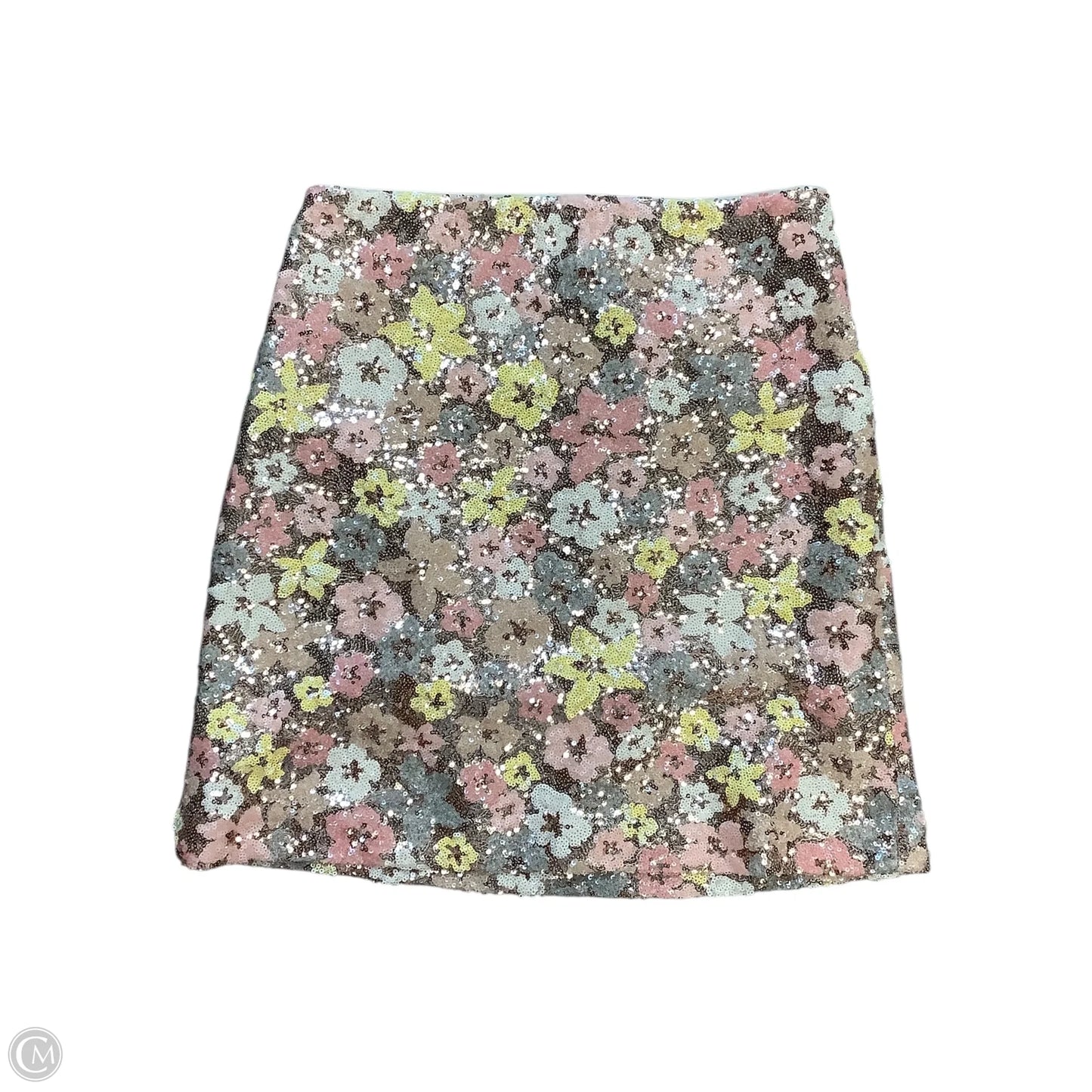 Skirt Mini & Short By Loft In Gold & Pink, Size: 0