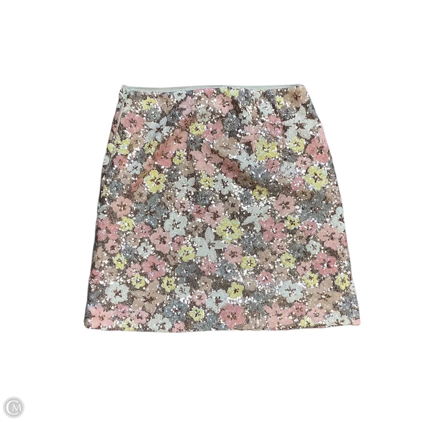 Skirt Mini & Short By Loft In Gold & Pink, Size: 0