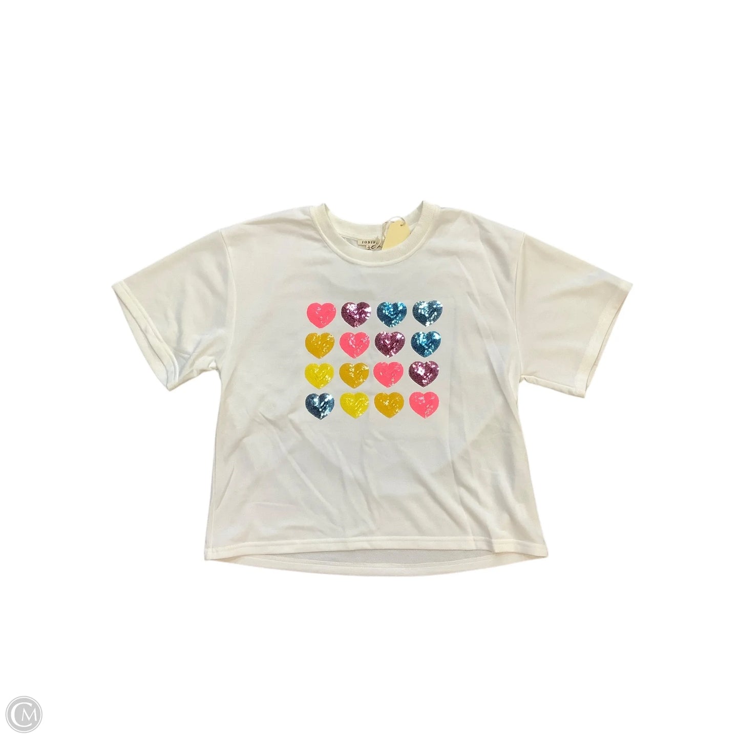 Top Short Sleeve By Jodifl In White, Size: L