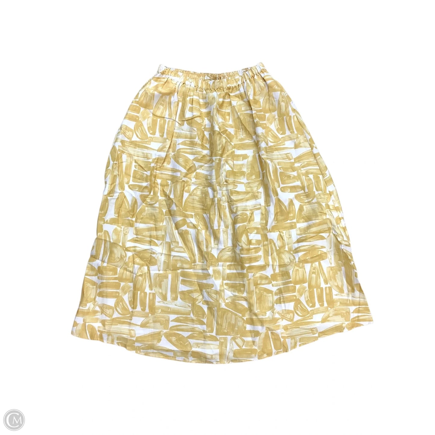 Skirt Maxi By Banana Republic In Yellow, Size: L