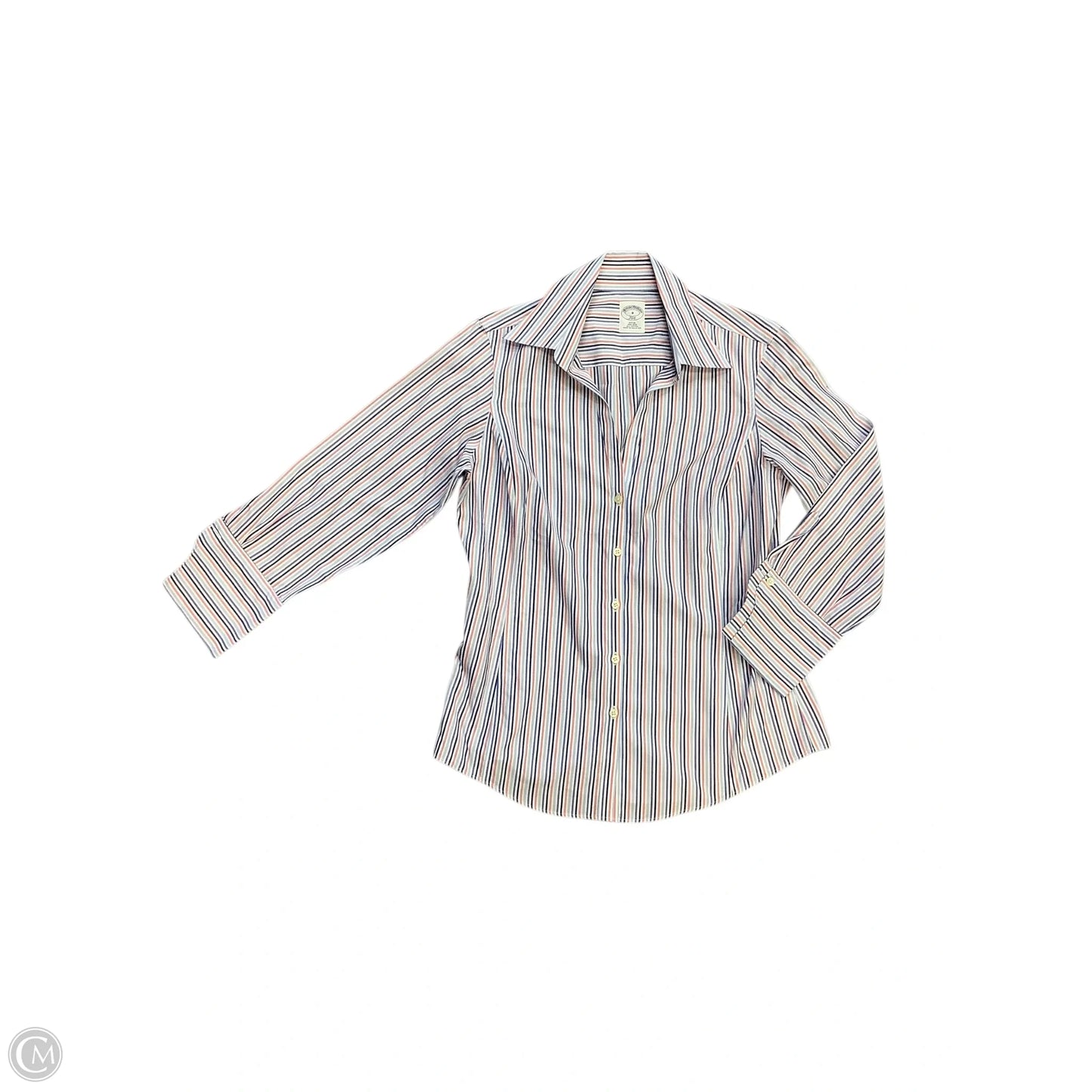 Top Long Sleeve By Brooks Brothers In Multi-colored, Size: 8