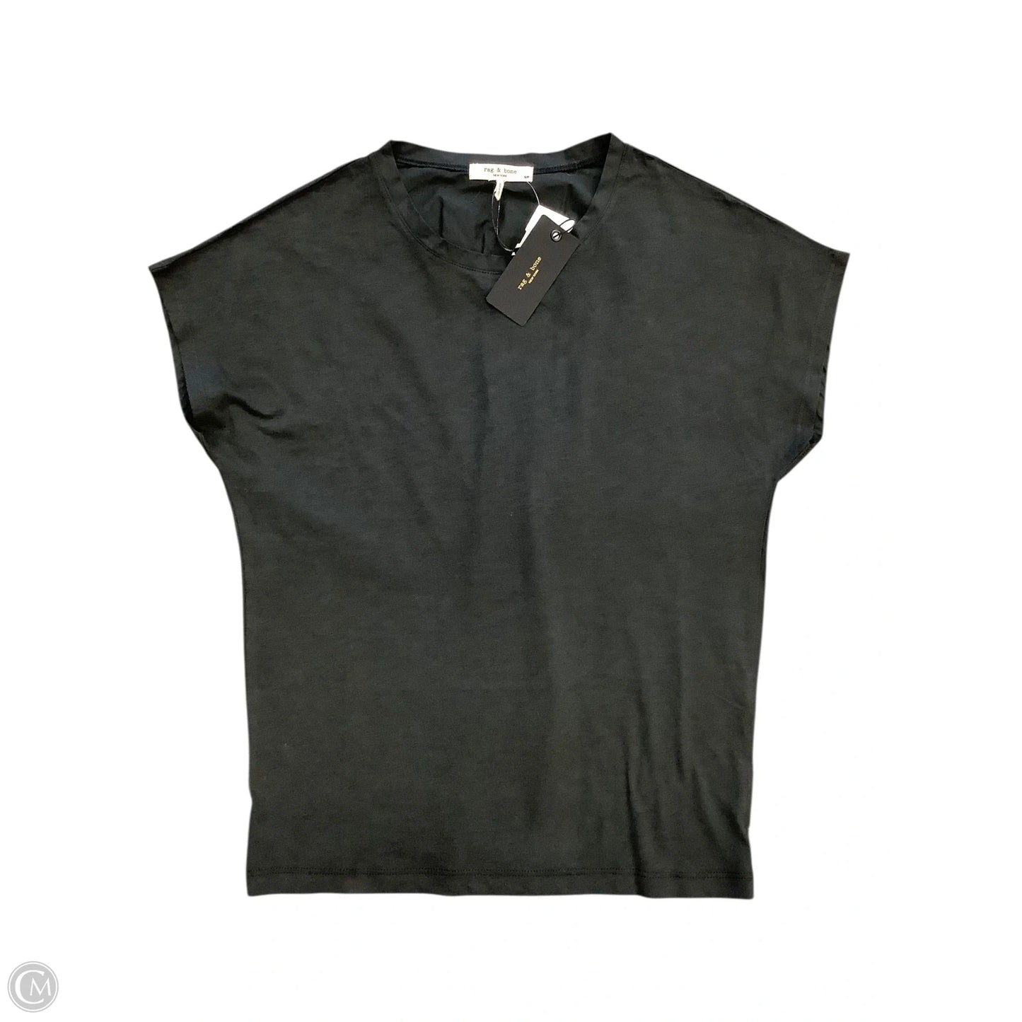 Top Short Sleeve By Rag And Bone In Black, Size: S