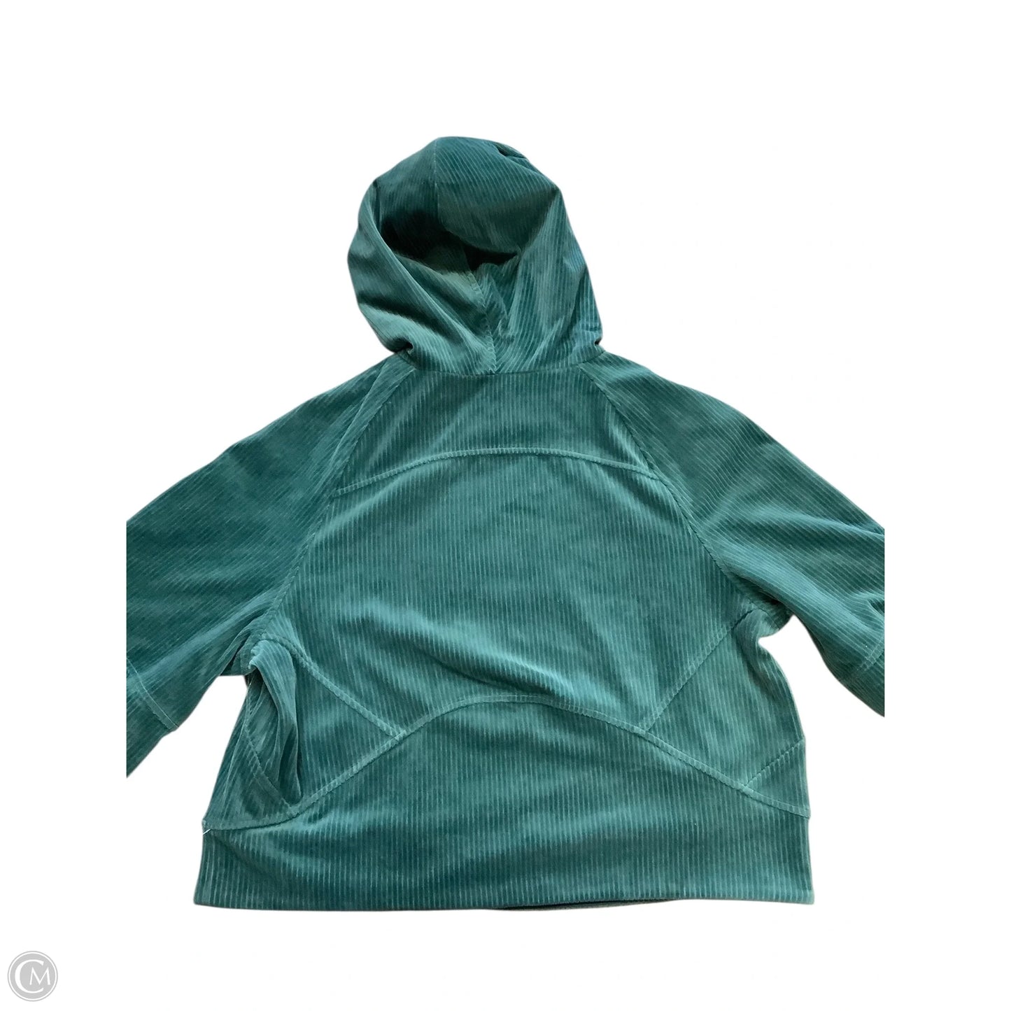 Athletic Sweatshirt Hoodie By Lululemon In Teal, Size: Xs