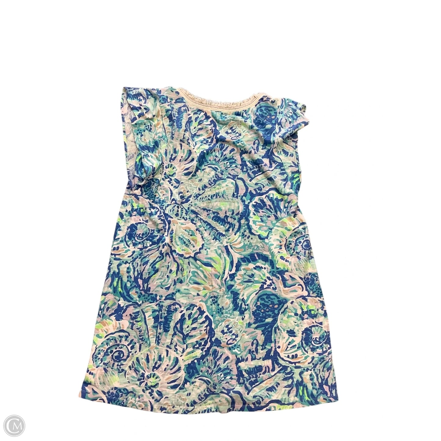 Dress Designer By Lilly Pulitzer In Blue & Green, Size: L