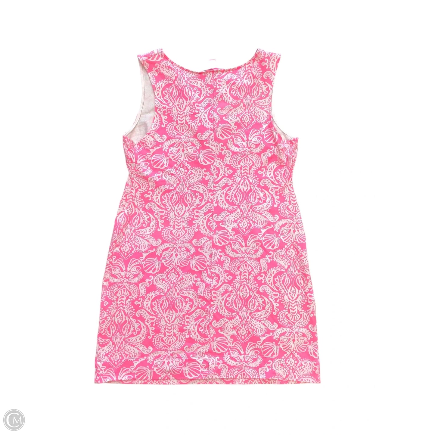 Dress Designer By Lilly Pulitzer In Pink & White, Size: L