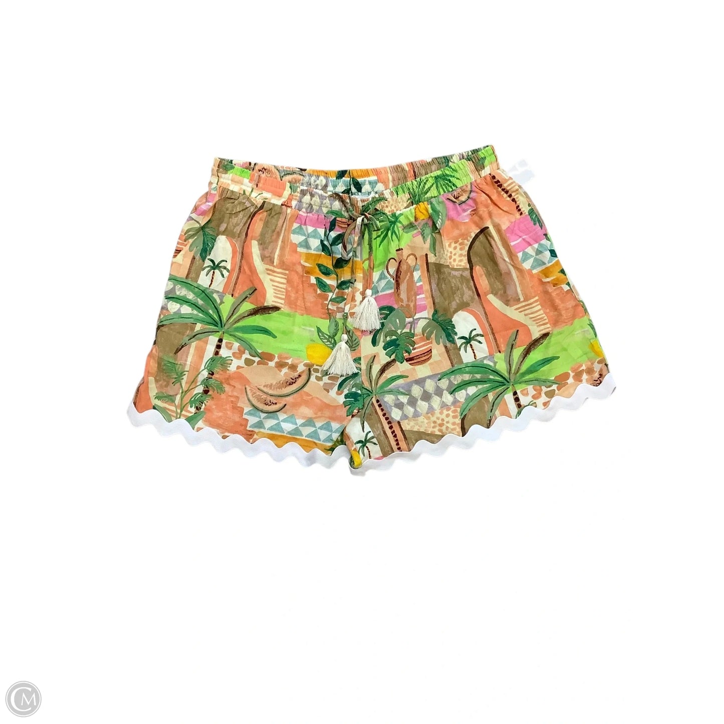 Shorts By Oddi In Tropical Print, Size: 3x