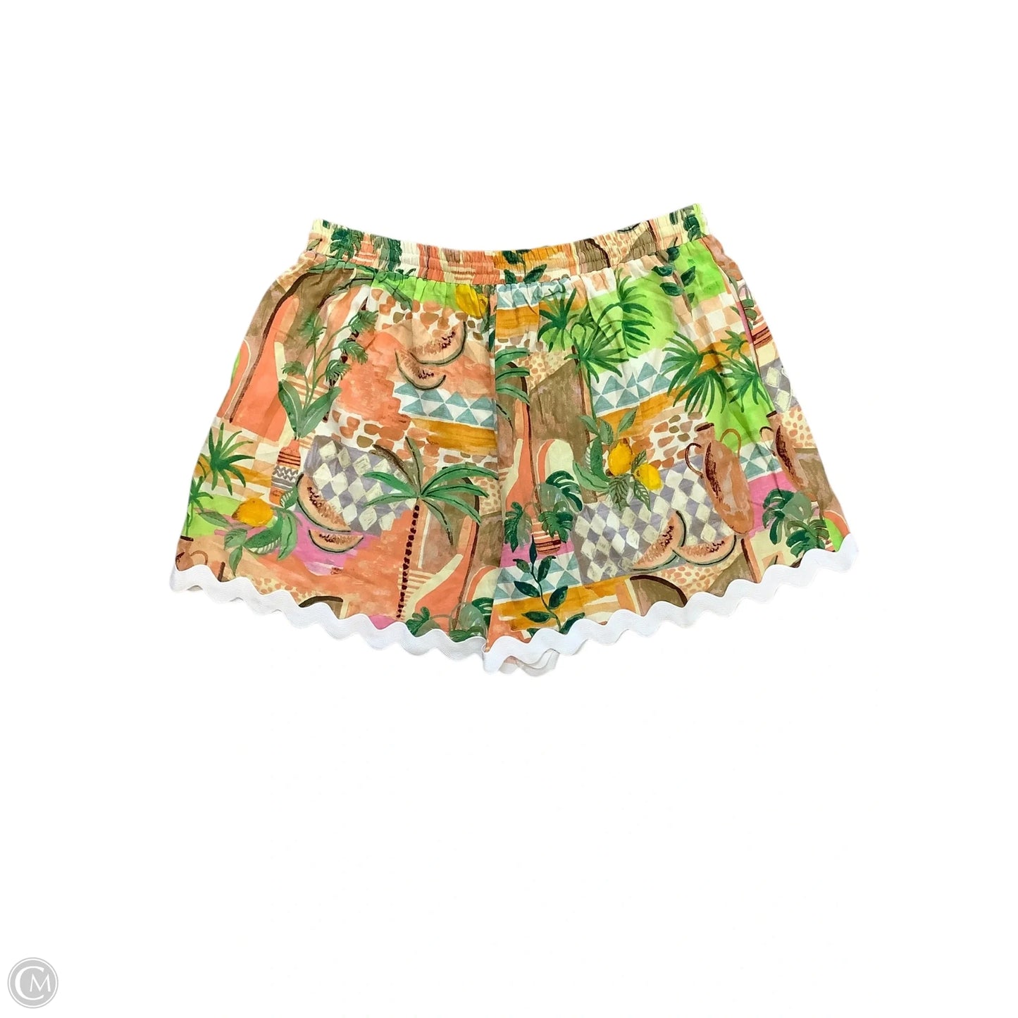 Shorts By Oddi In Tropical Print, Size: 3x