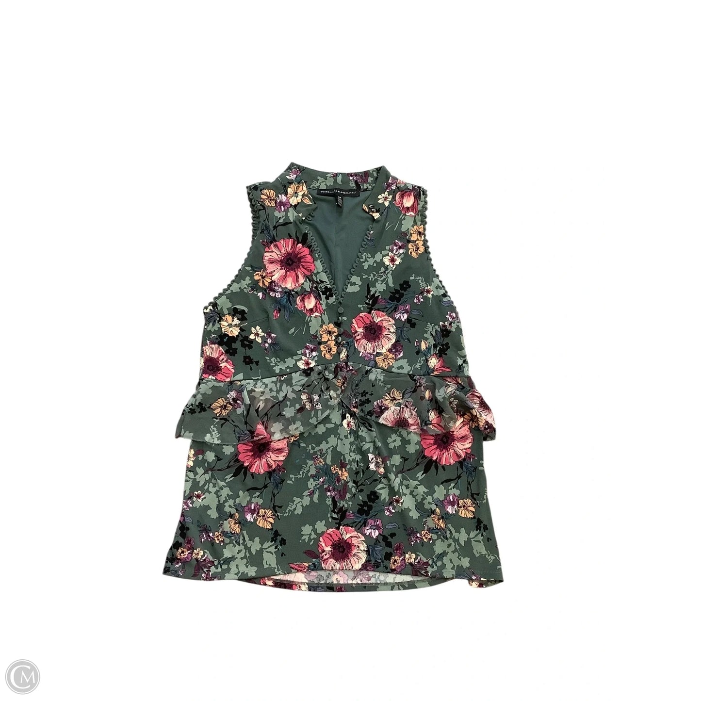 Blouse Sleeveless By White House Black Market In Green, Size: Xs