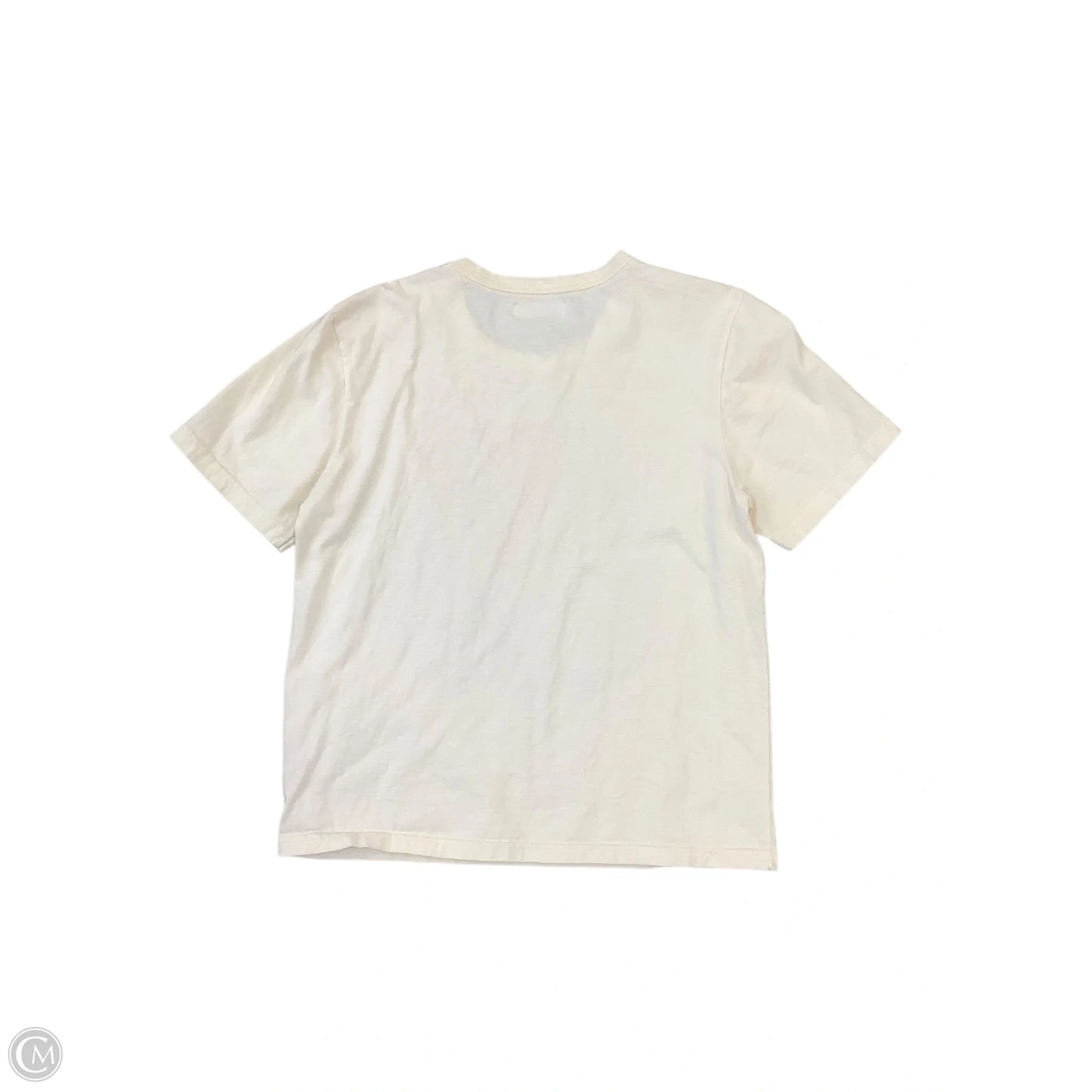 Top Short Sleeve By Cmb In Cream, Size: S