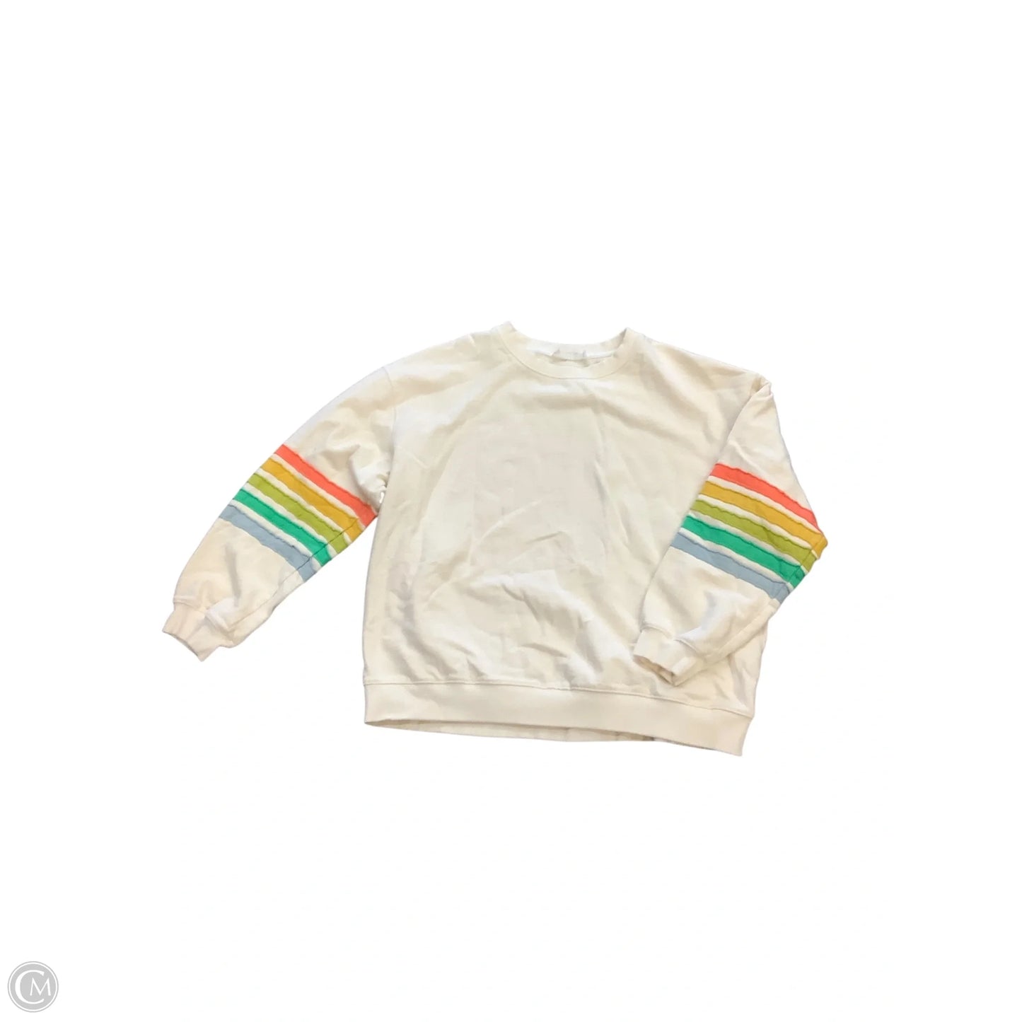 Sweatshirt Crewneck By By Together In Cream, Size: M