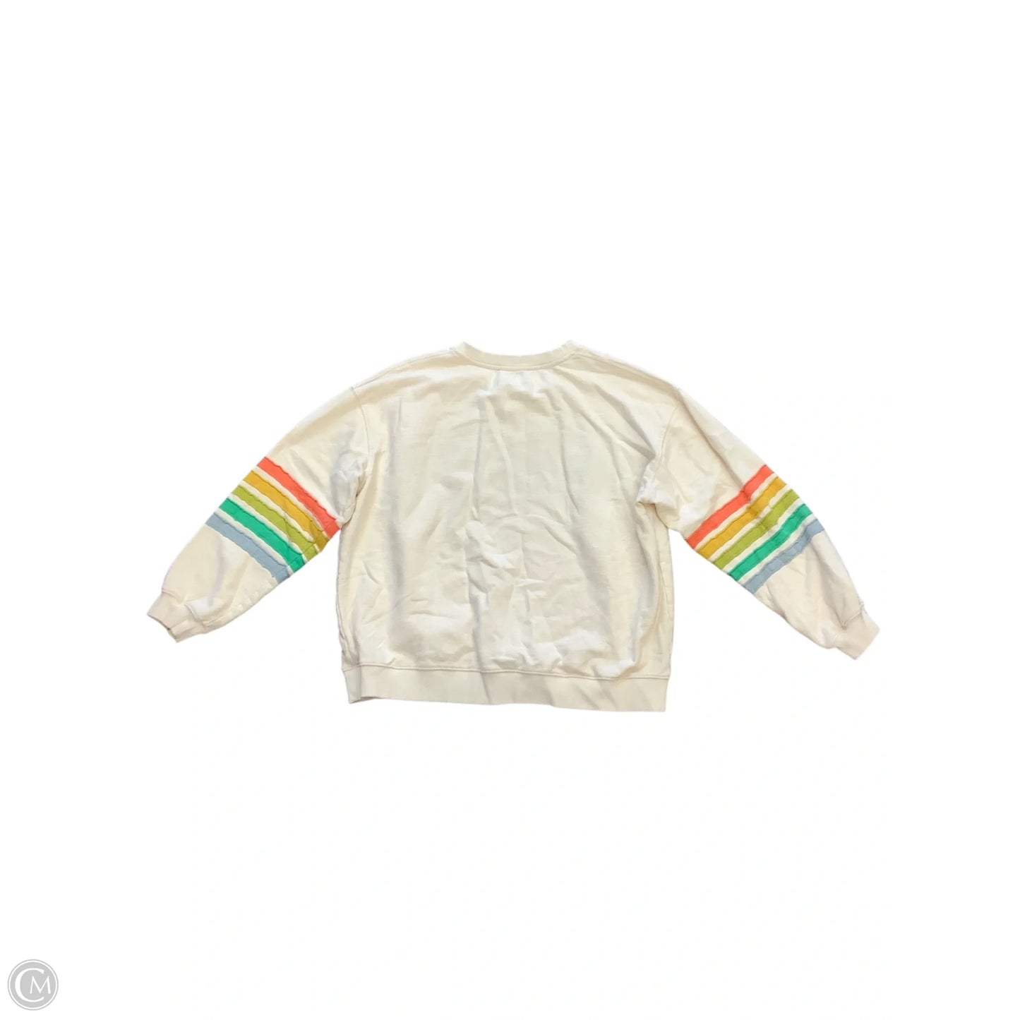 Sweatshirt Crewneck By By Together In Cream, Size: M