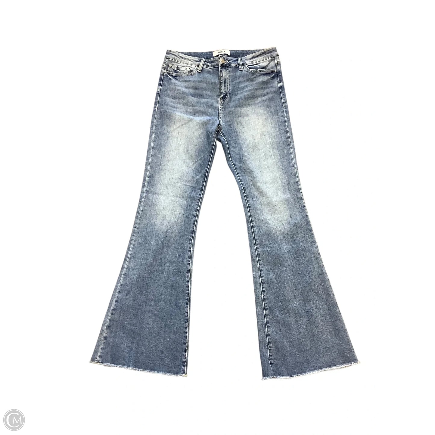 Jeans Flared By Mica In Blue Denim, Size: 12