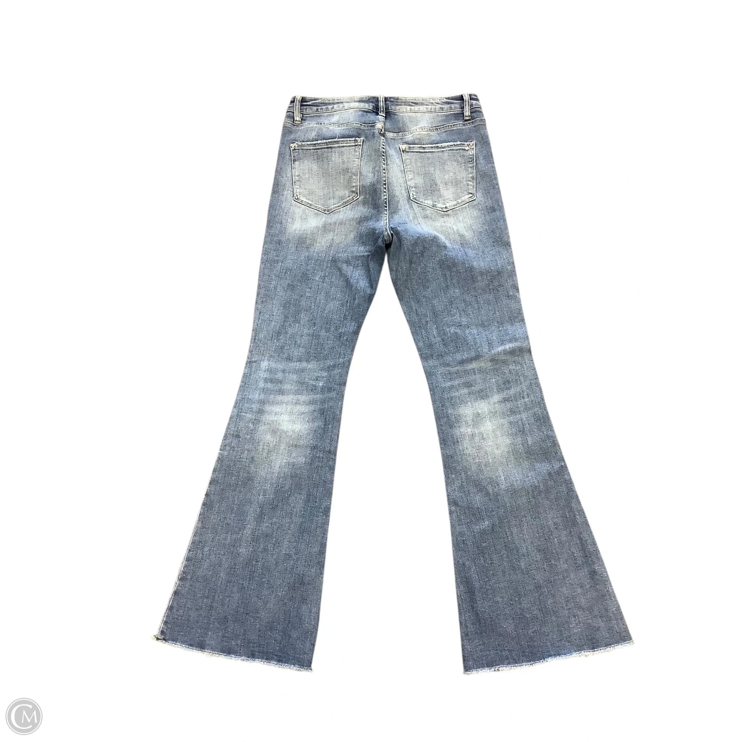 Jeans Flared By Mica In Blue Denim, Size: 12
