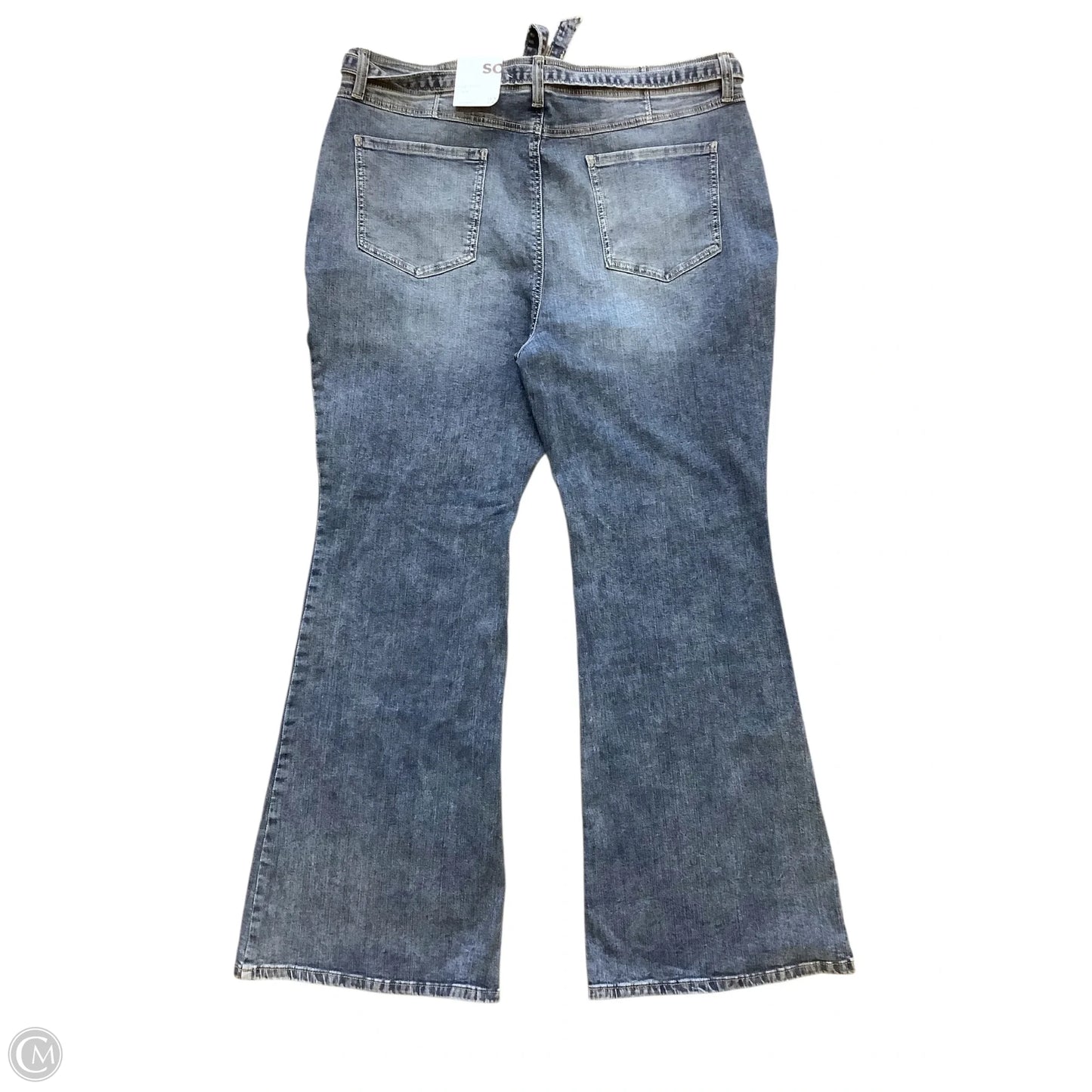 Jeans Flared By So In Blue Denim, Size: 22
