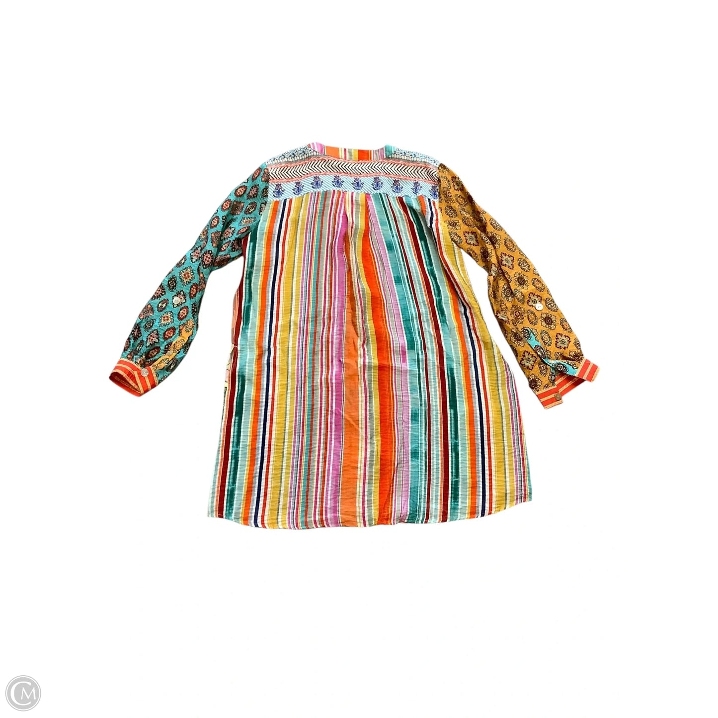 Tunic Long Sleeve By John Mark In Multi-colored, Size: S