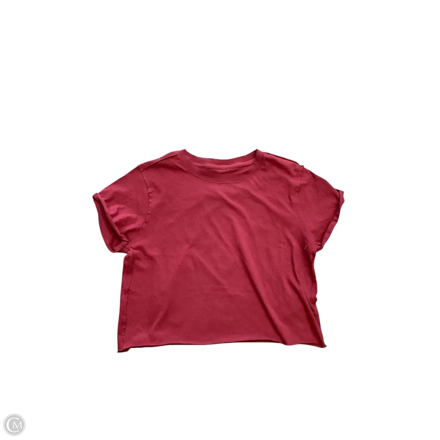 Top Short Sleeve By We The Free In Maroon, Size: M