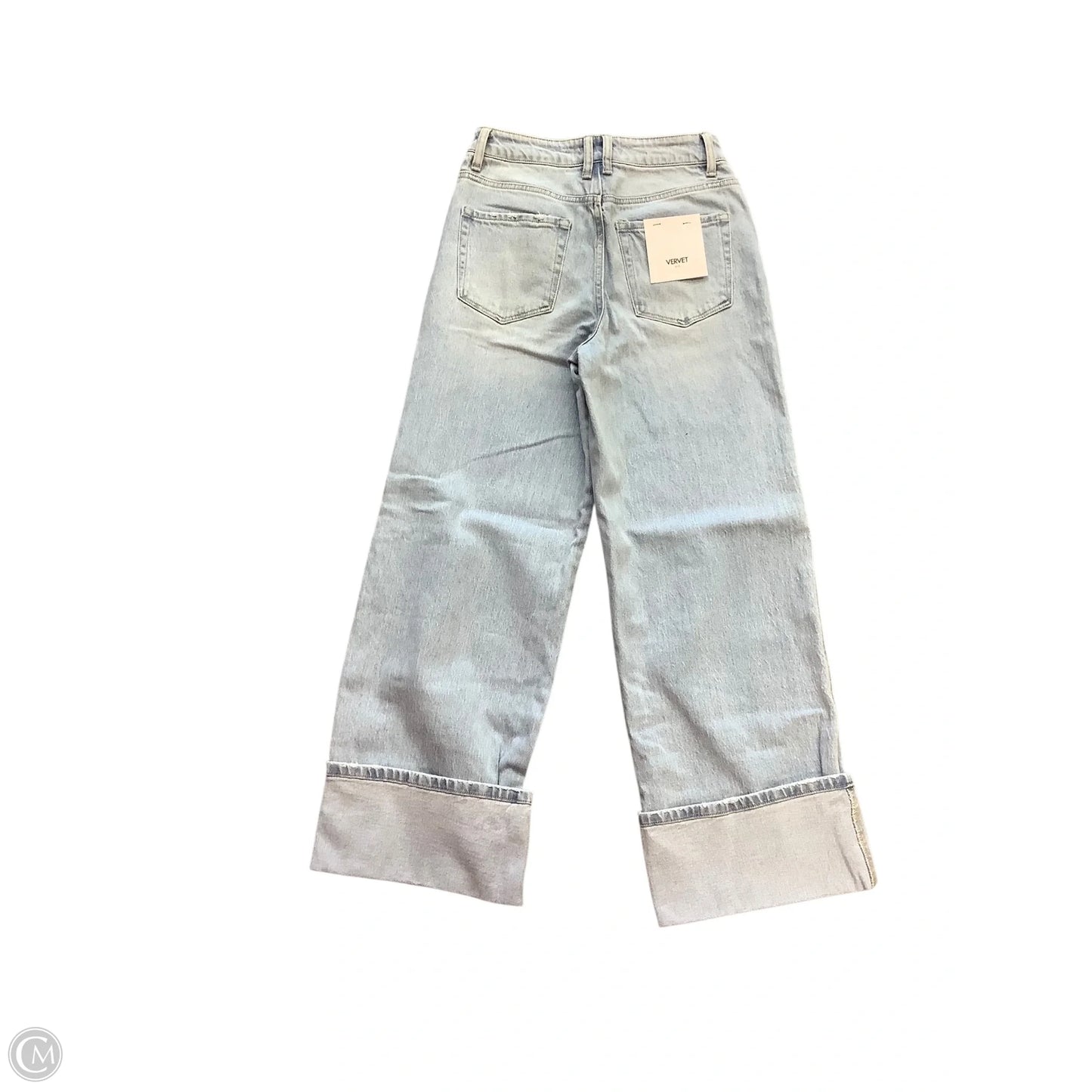 Jeans Wide Leg By Vervet In Blue Denim, Size: 0