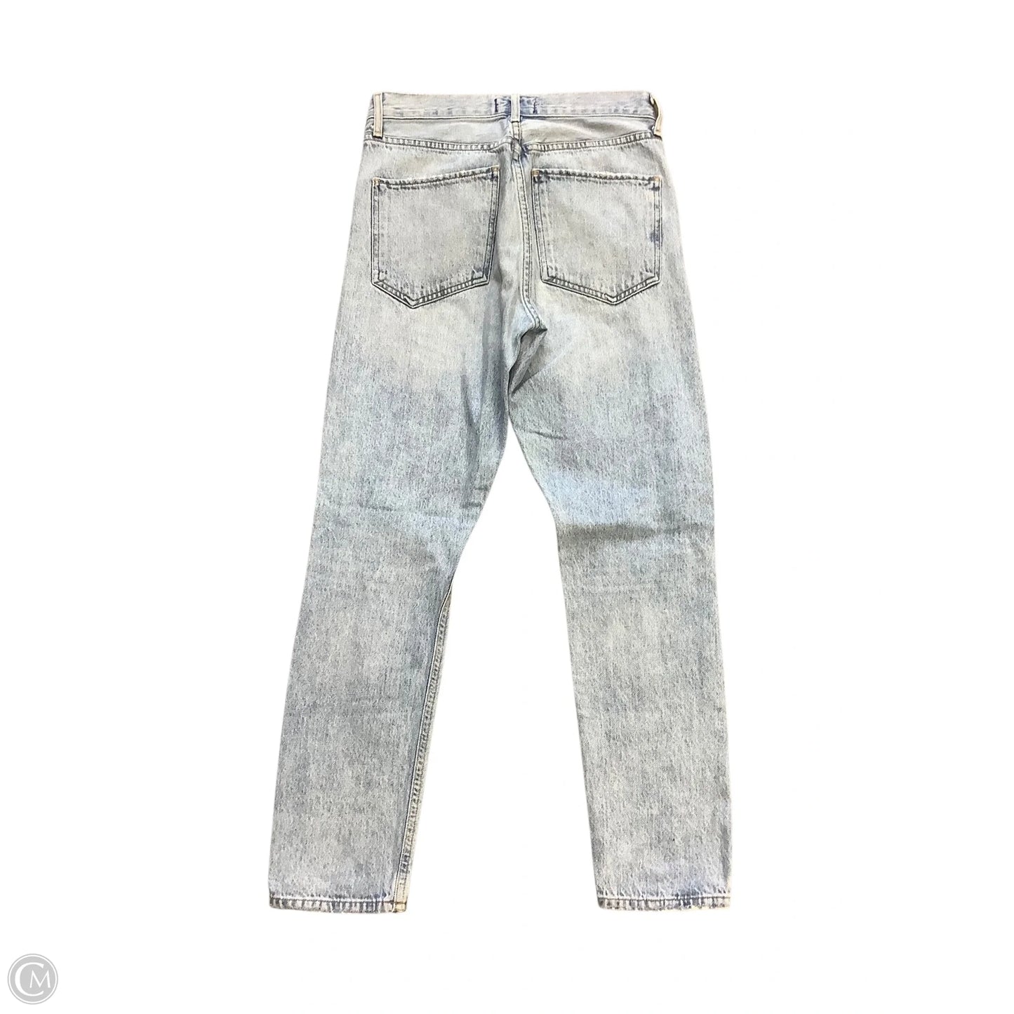 Jeans Straight By Agolde In Blue Denim, Size: 4/26