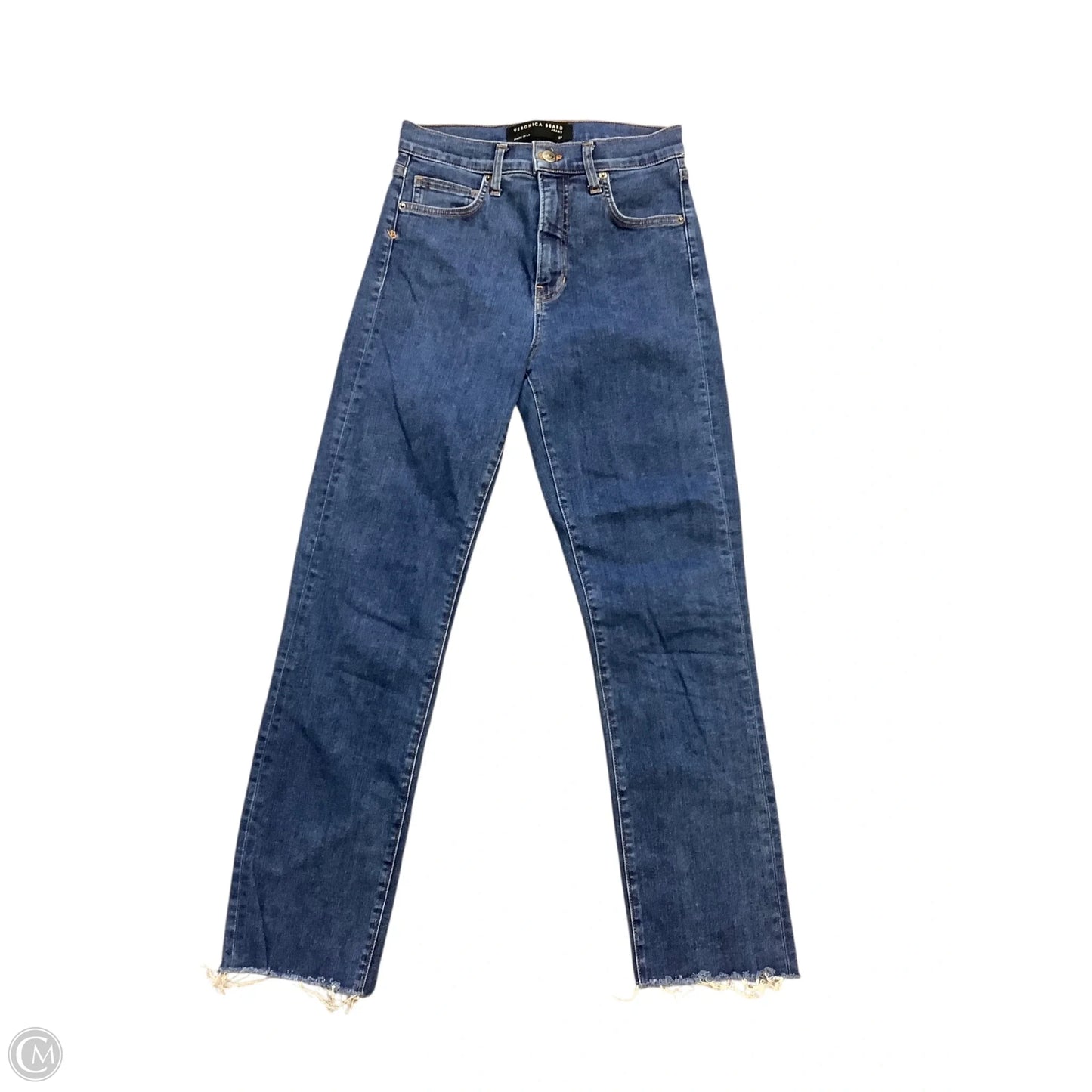 Jeans Straight By Veronica Beard In Blue Denim, Size: 4