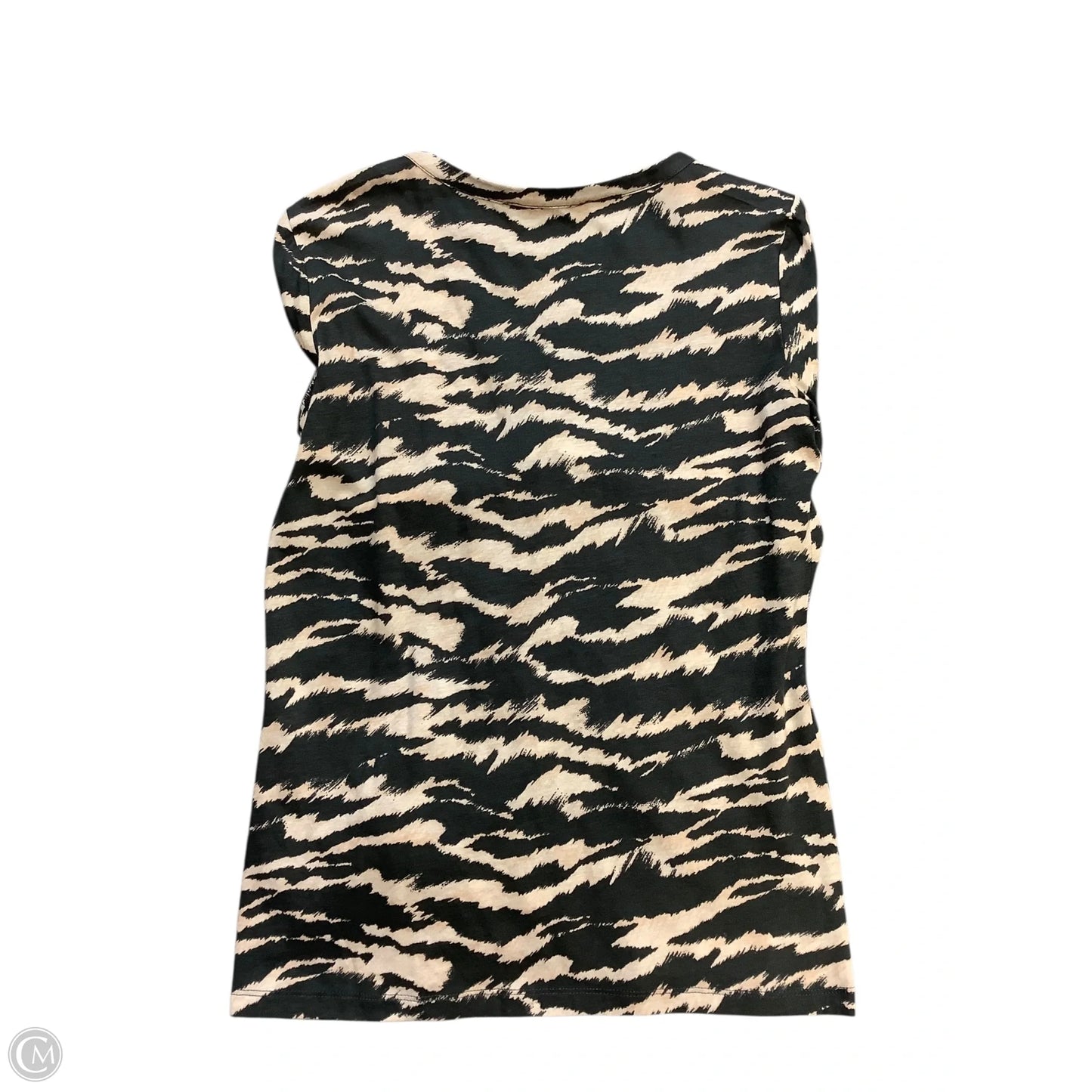 Top Long Sleeve By Elliott Lauren In Grey & Tan, Size: S