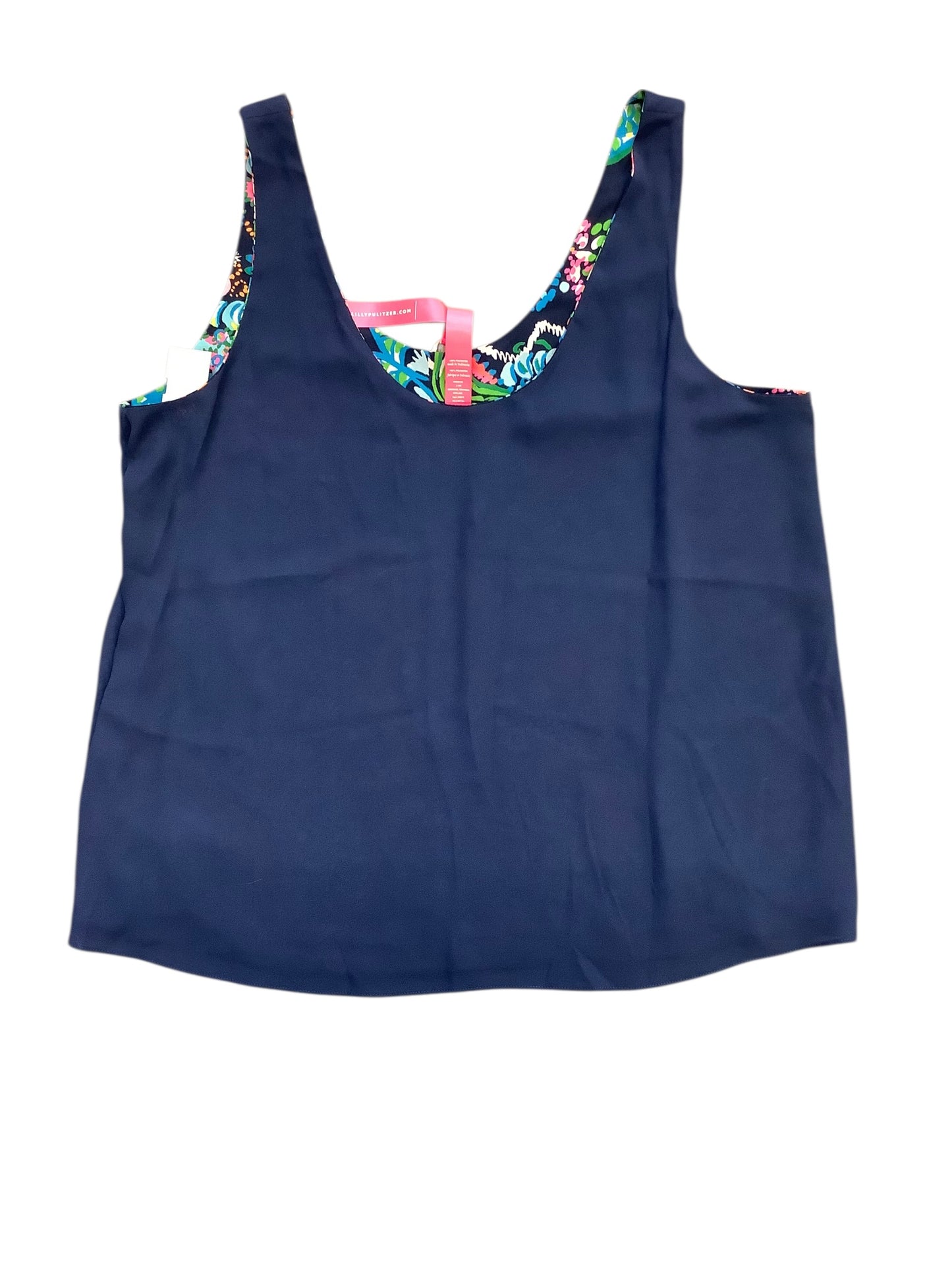 Tank Top Designer By Lilly Pulitzer In Blue, Size:Xl