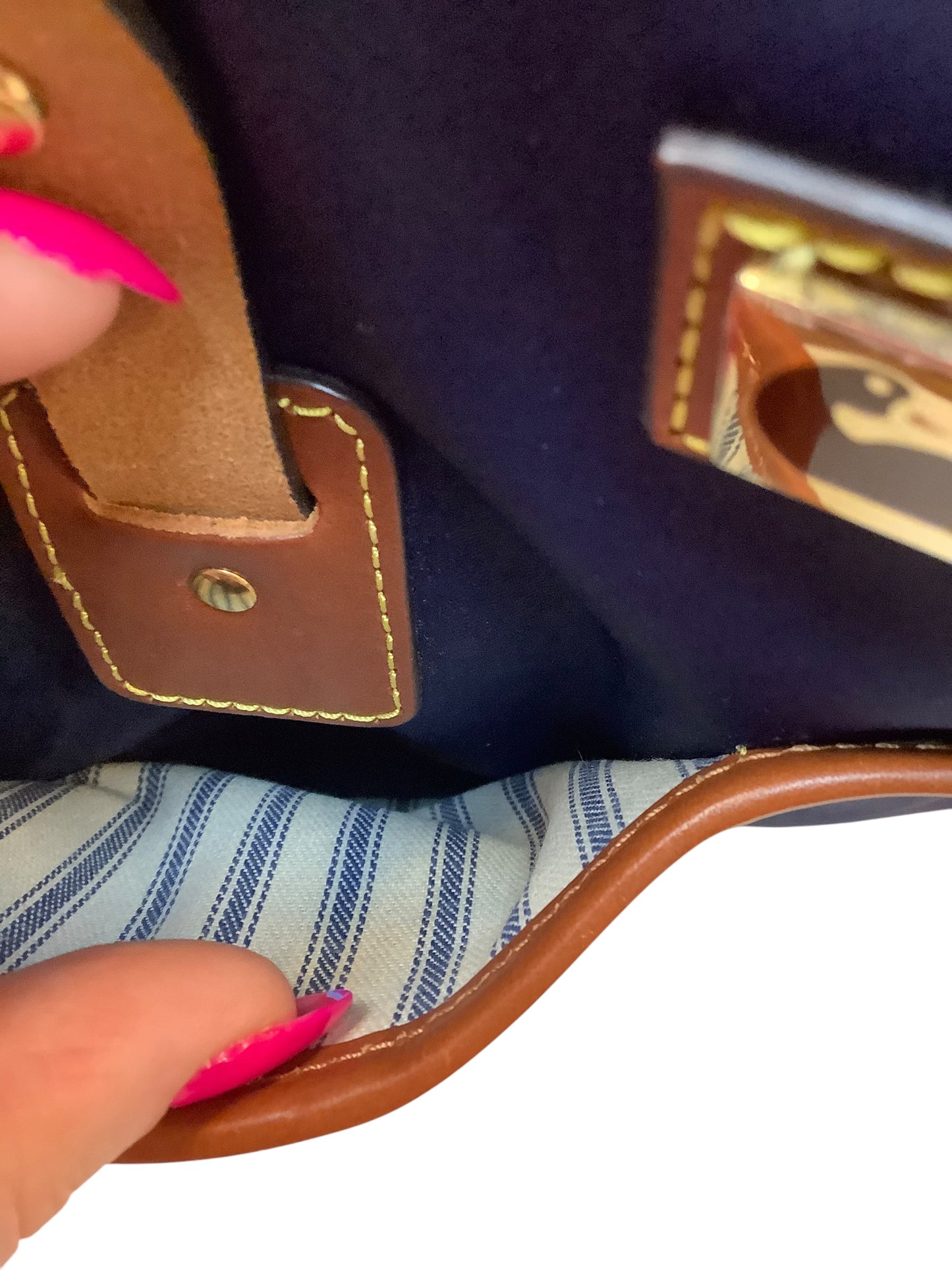 Crossbody Designer By Dooney And Bourke In Blue, Size:Medium